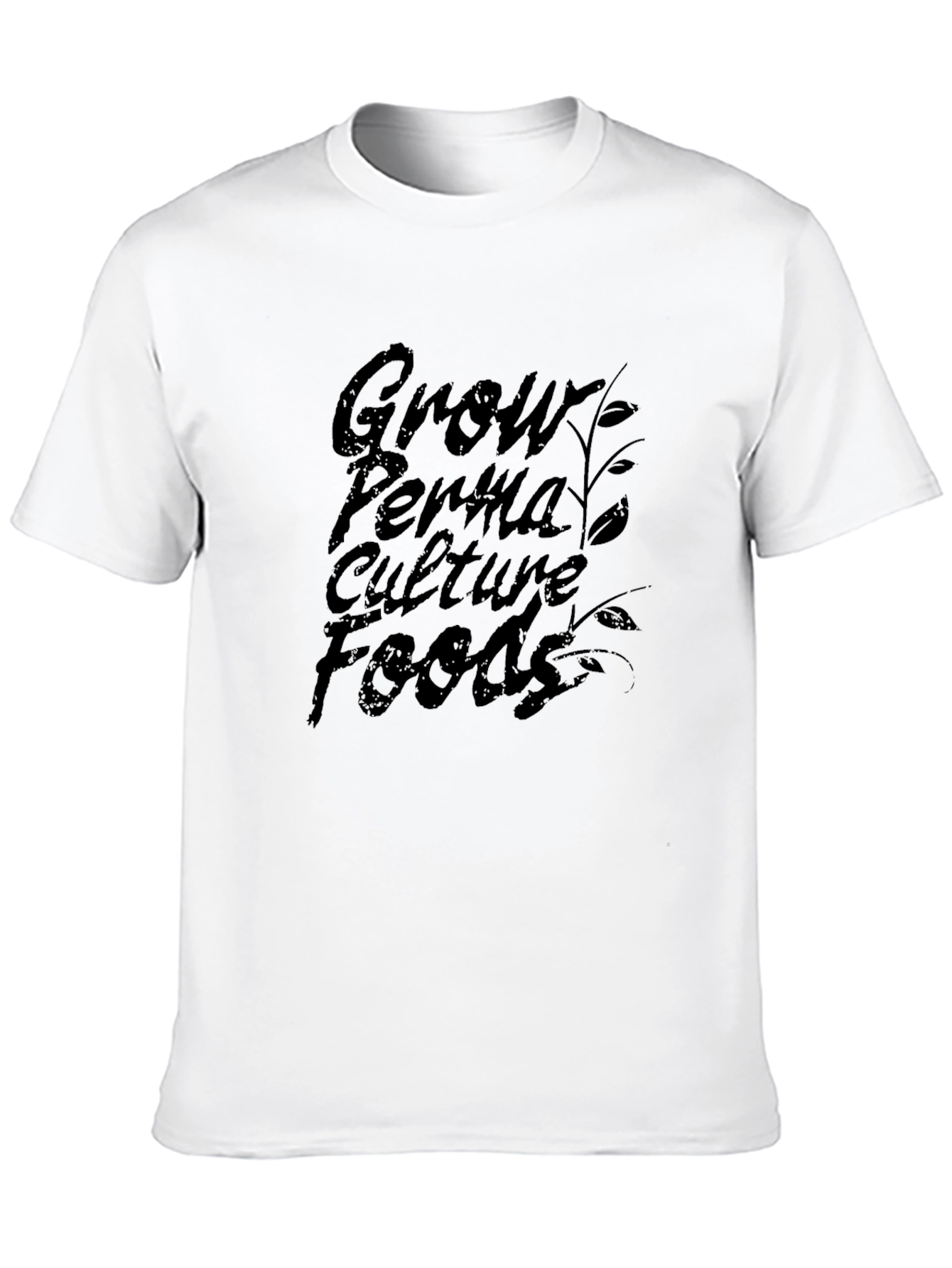 Grow Permaculture Foods Black T-Shirt