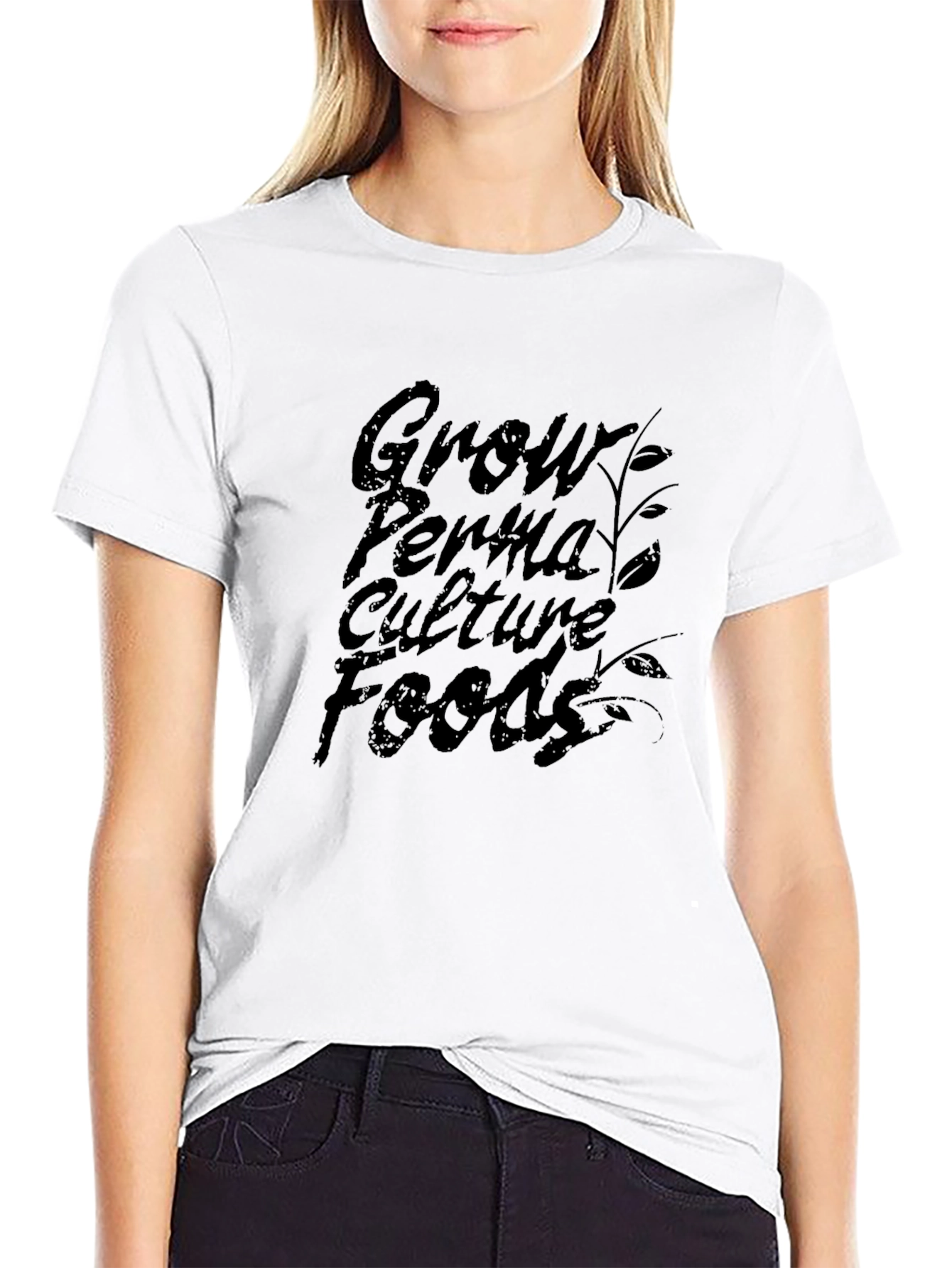 Grow Permaculture Foods Black T-Shirt