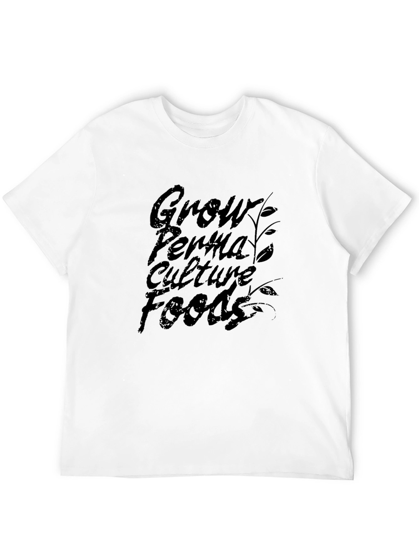 Grow Permaculture Foods Black T-Shirt