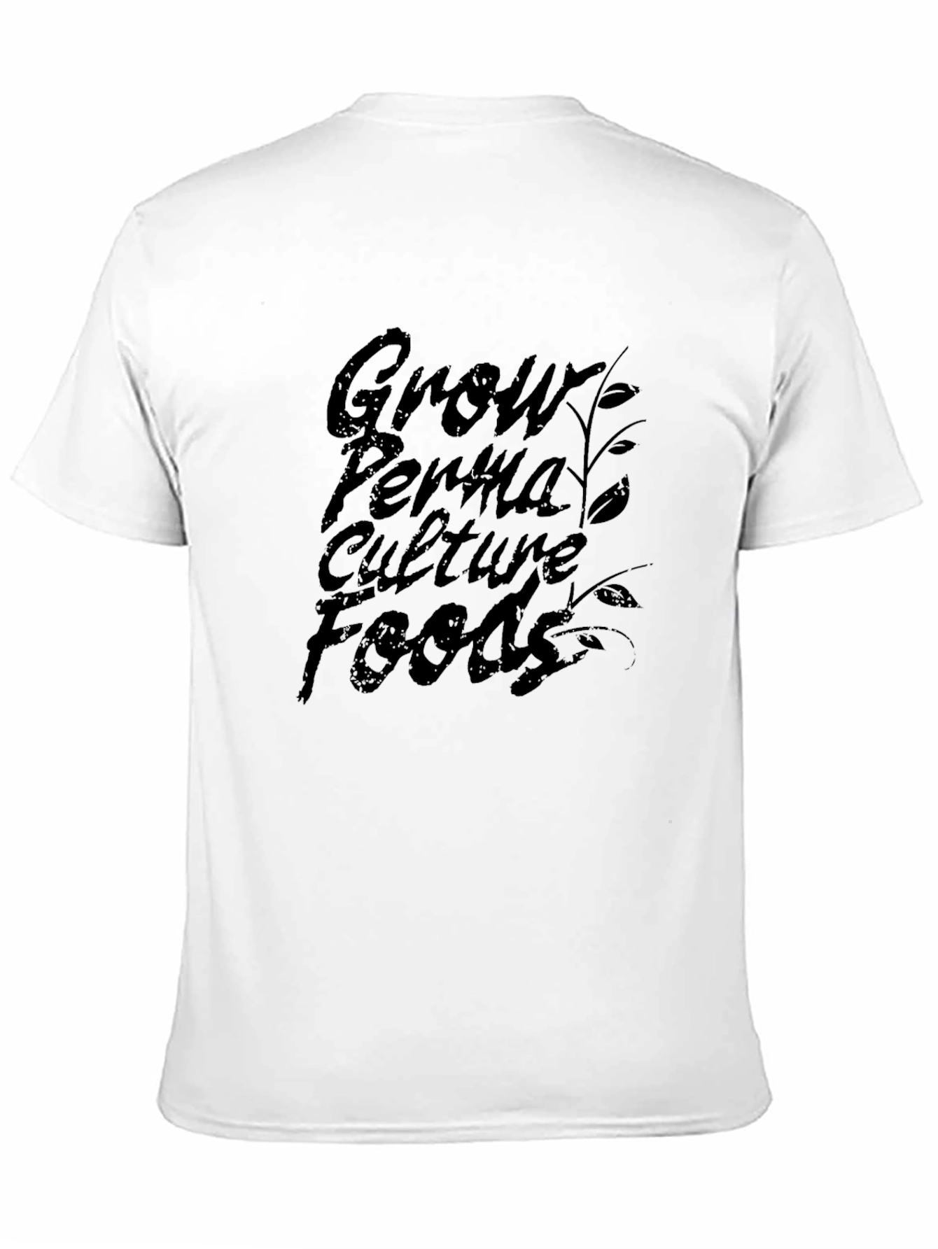 Grow Permaculture Foods Black T-Shirt