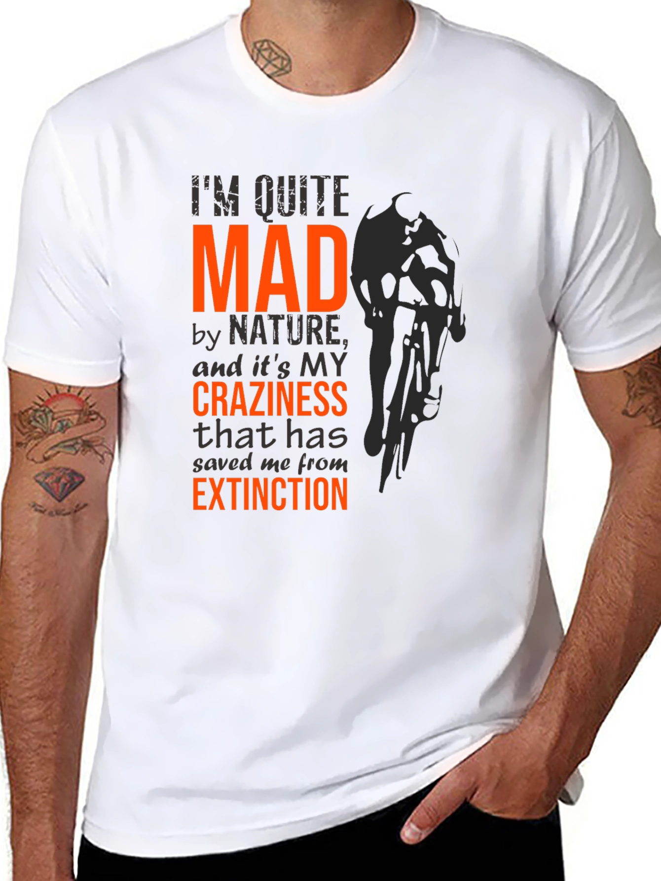Mad by Nature T-Shirt - Funny Cycling Graphic Tee