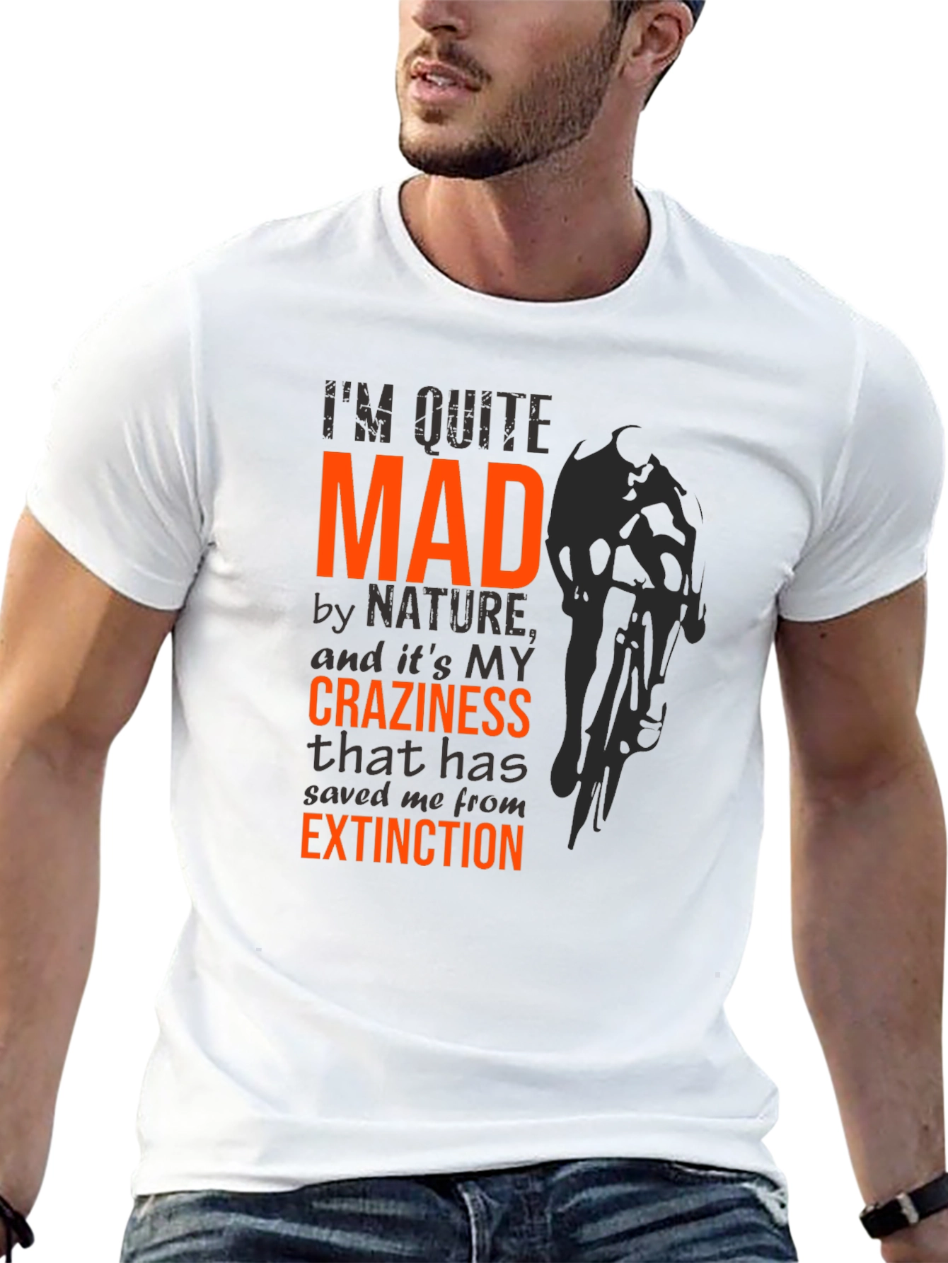 Mad by Nature T-Shirt - Funny Cycling Graphic Tee