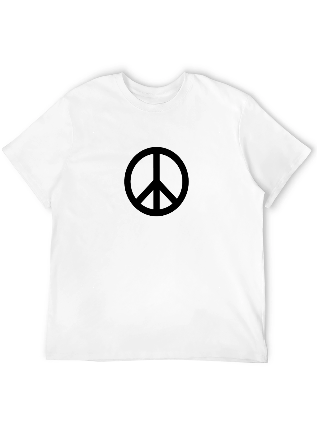 Peace Sign Black T-Shirt - Mens Classic Tee