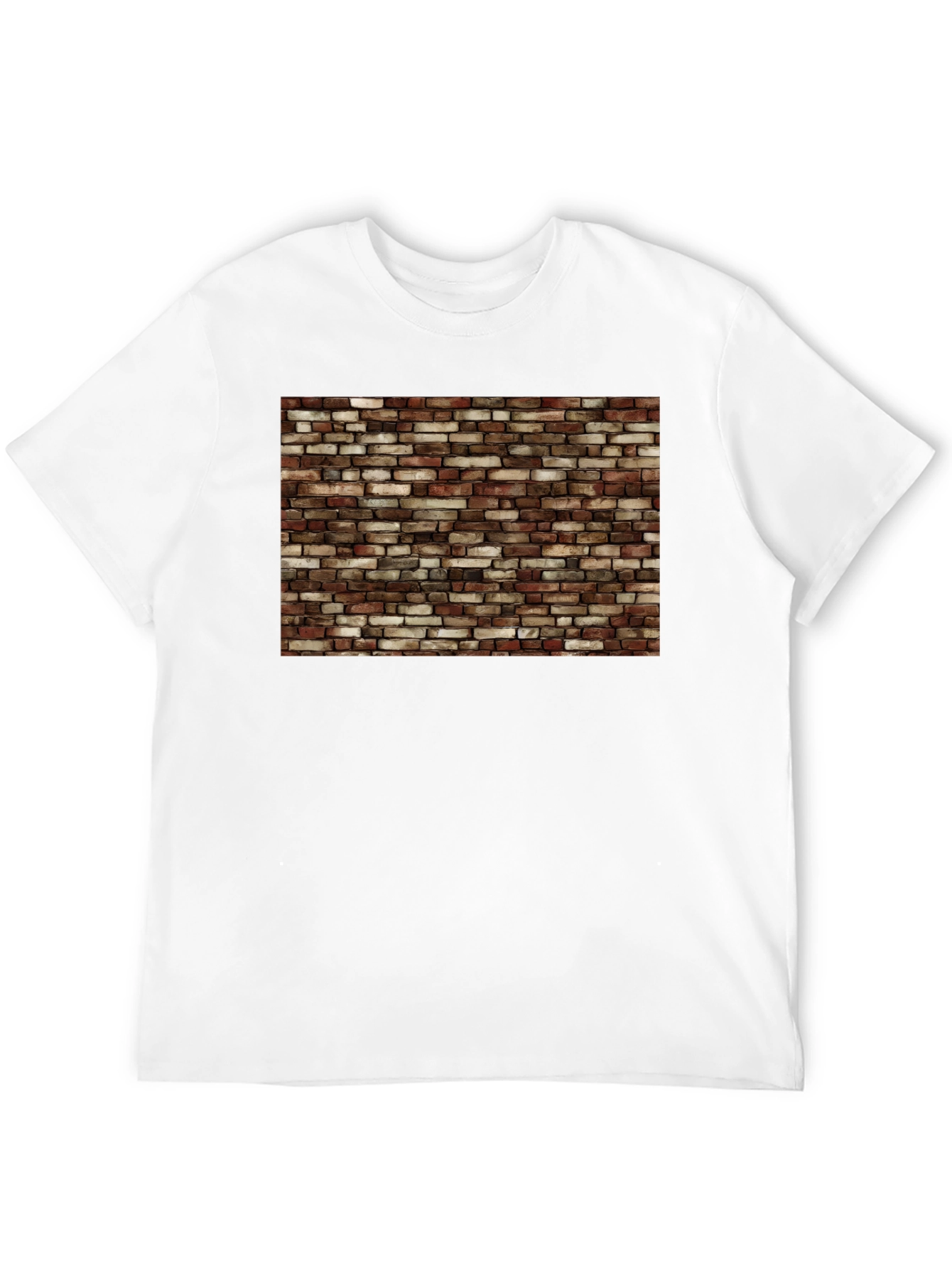 Brick Wall Graphic Black T-Shirt