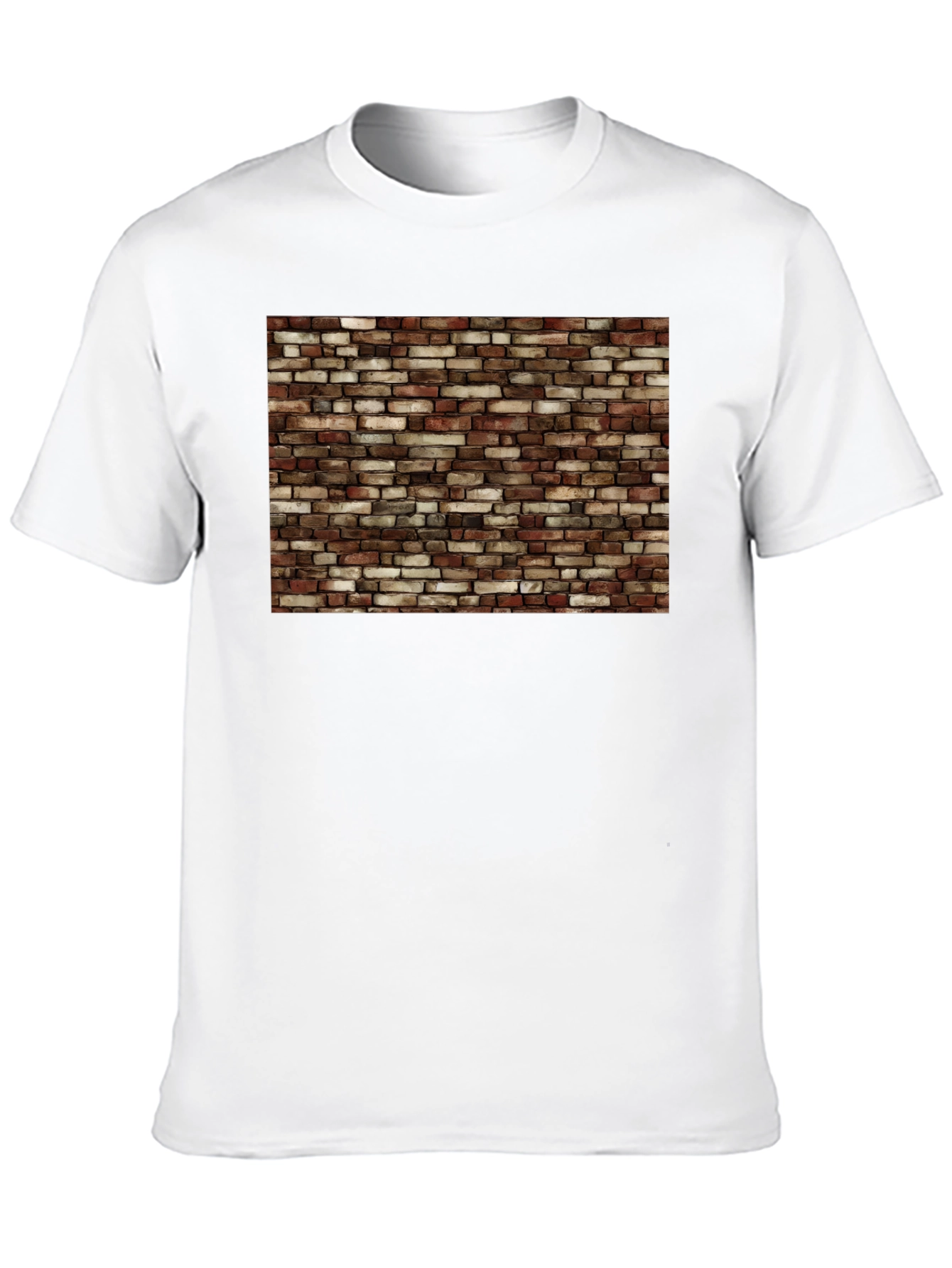 Brick Wall Graphic Black T-Shirt