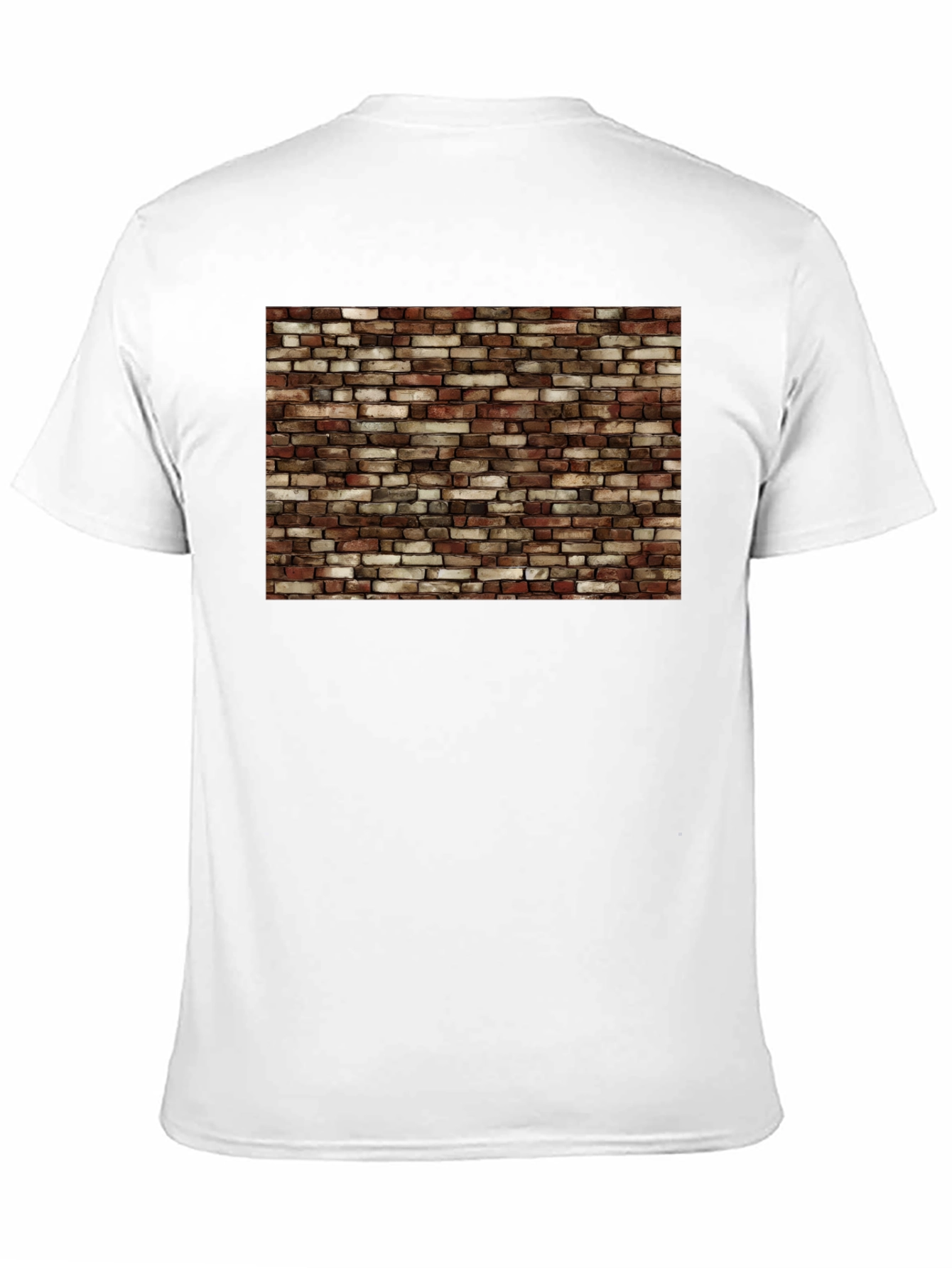 Brick Wall Graphic Black T-Shirt
