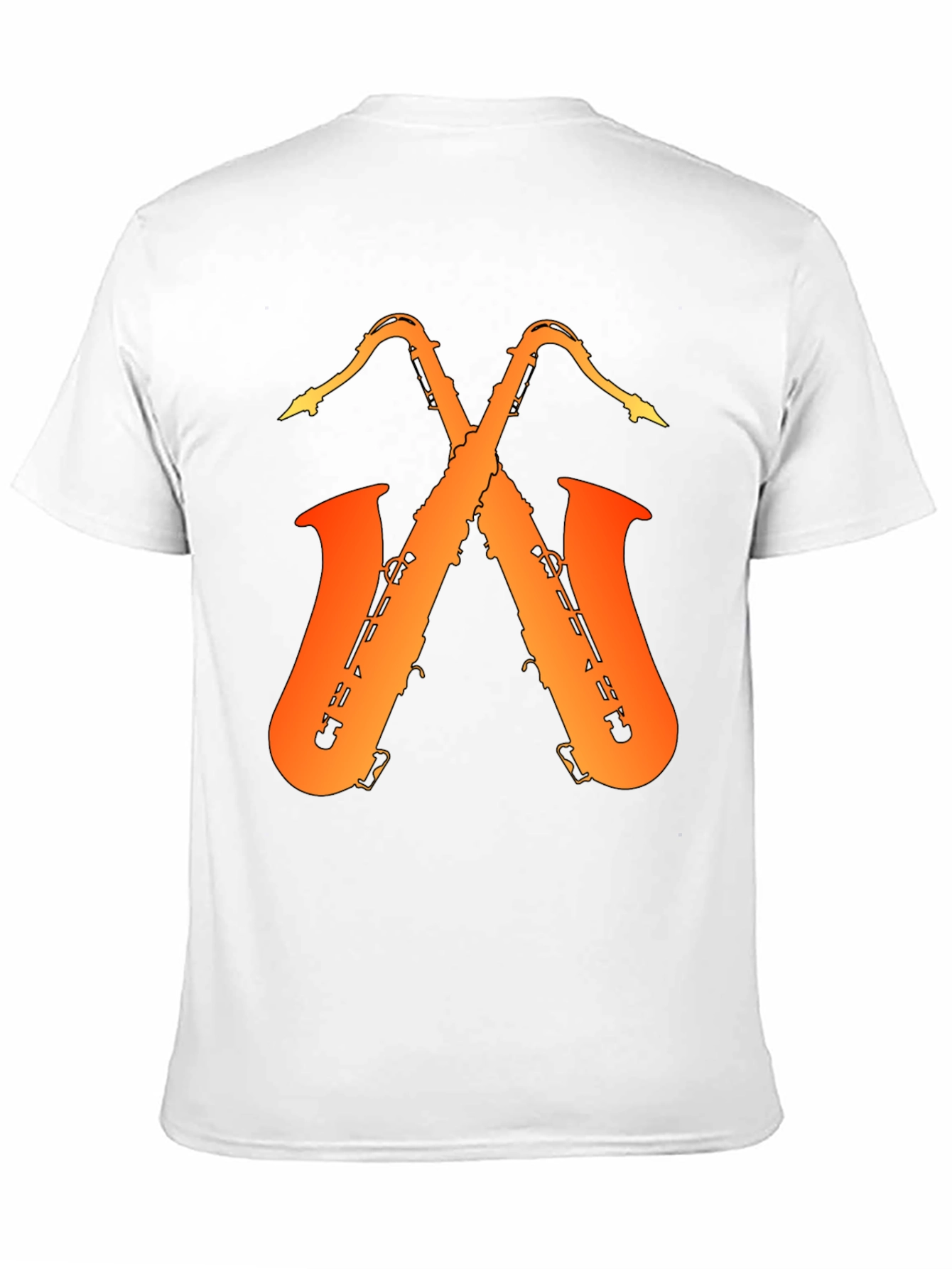 Saxophone Music Graphic Tee - Black