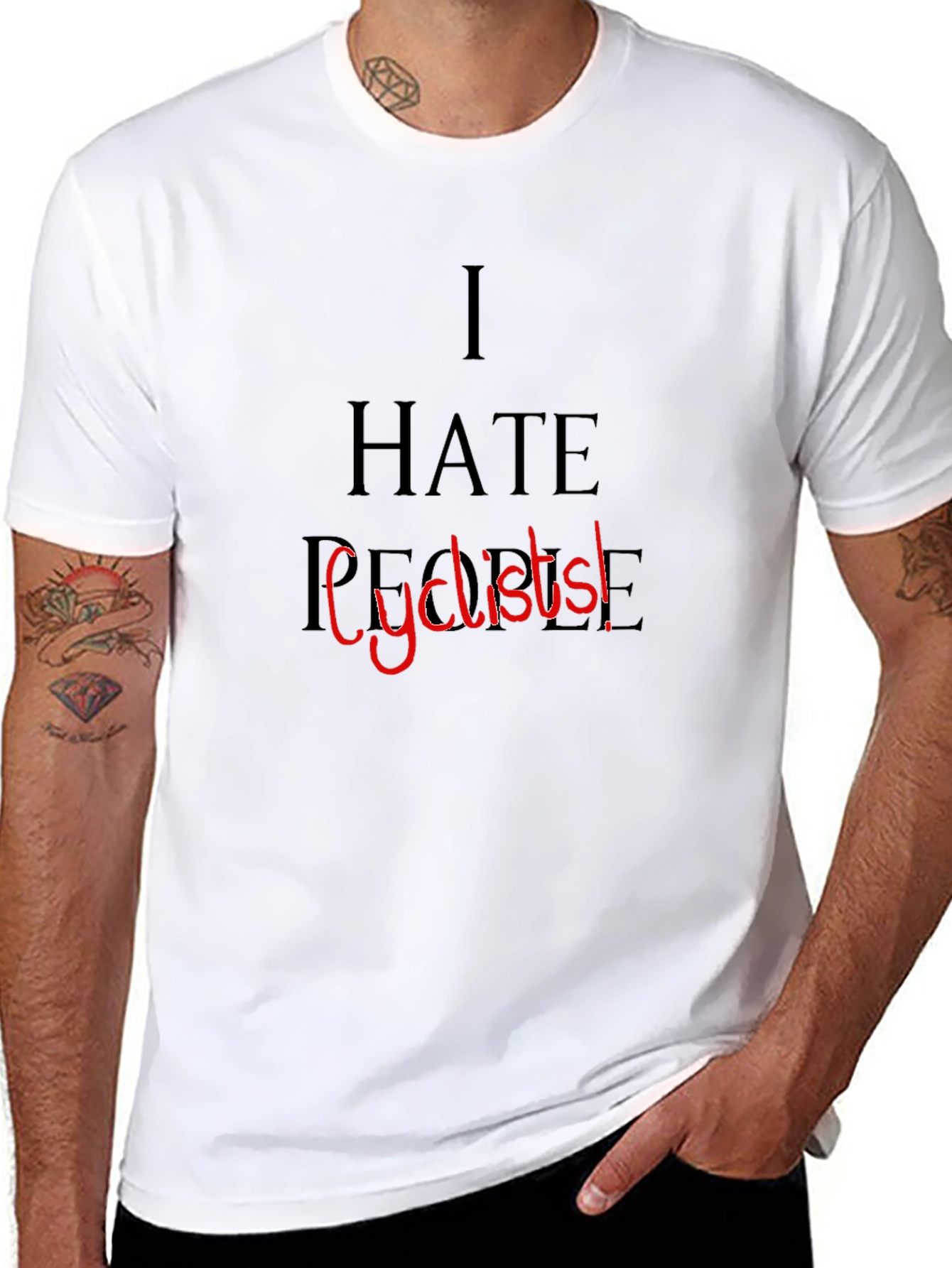 I Hate People Cyclists! Graphic Tee