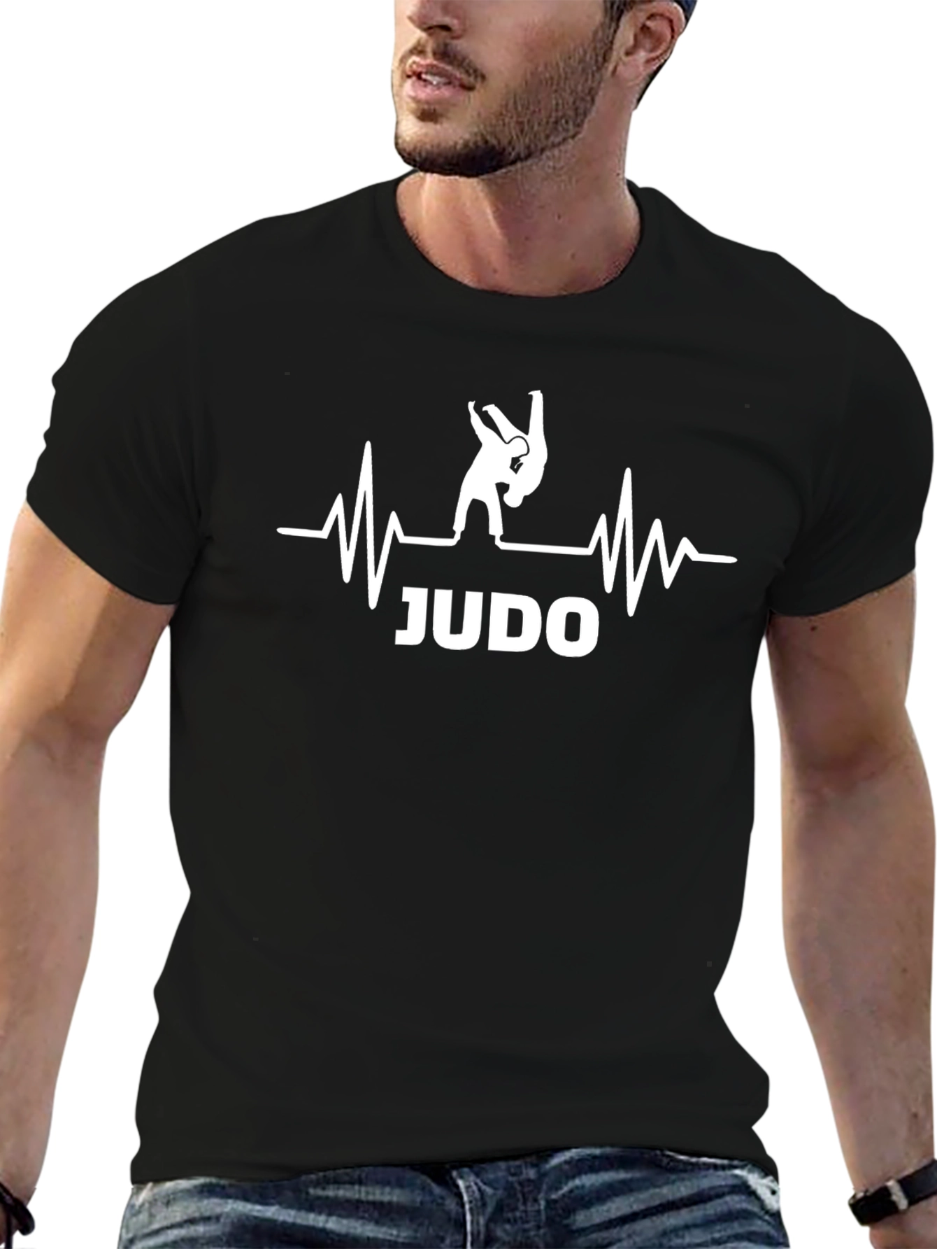 Judo Heartbeat T-Shirt Martial Arts Graphic Tee