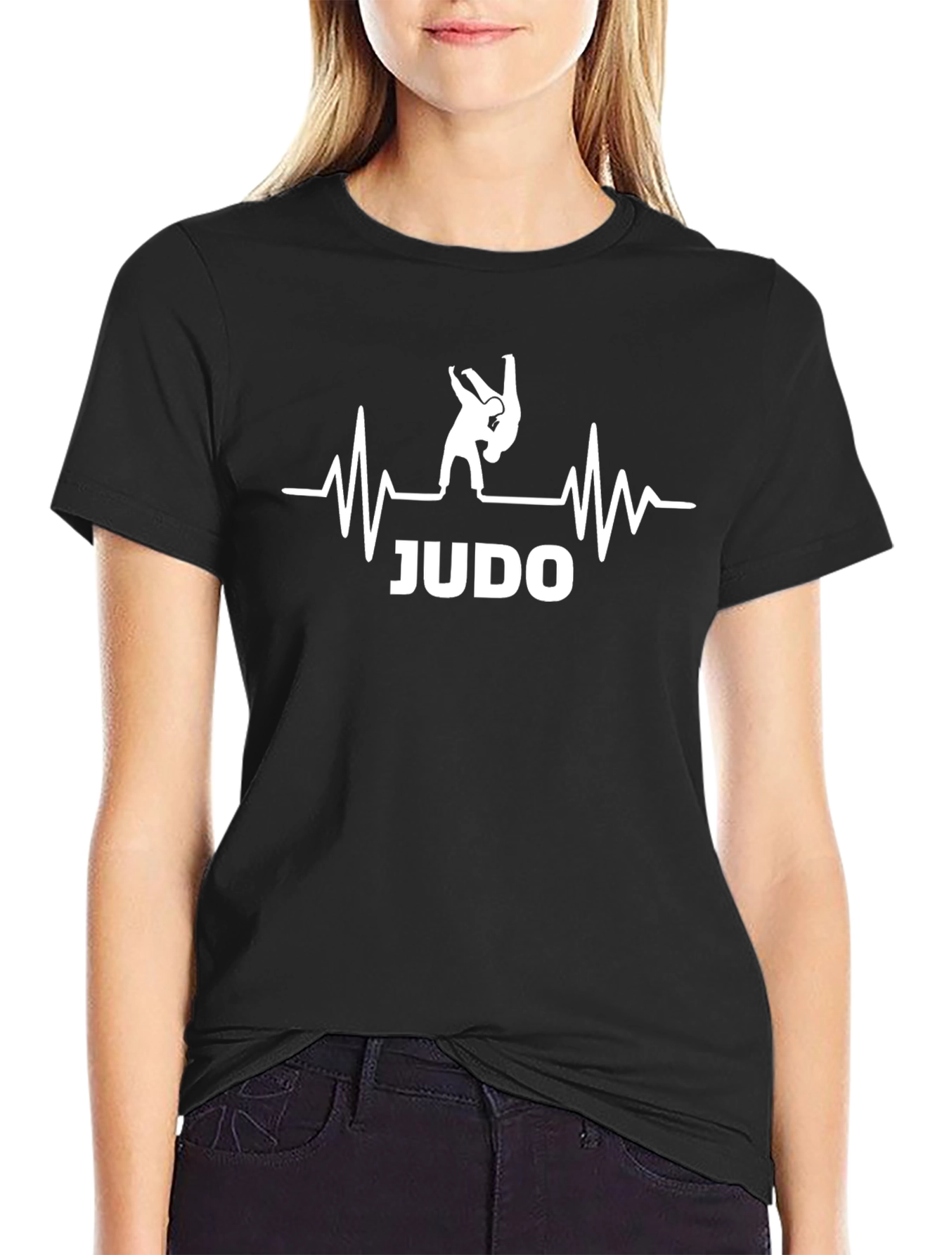 Judo Heartbeat T-Shirt Martial Arts Graphic Tee