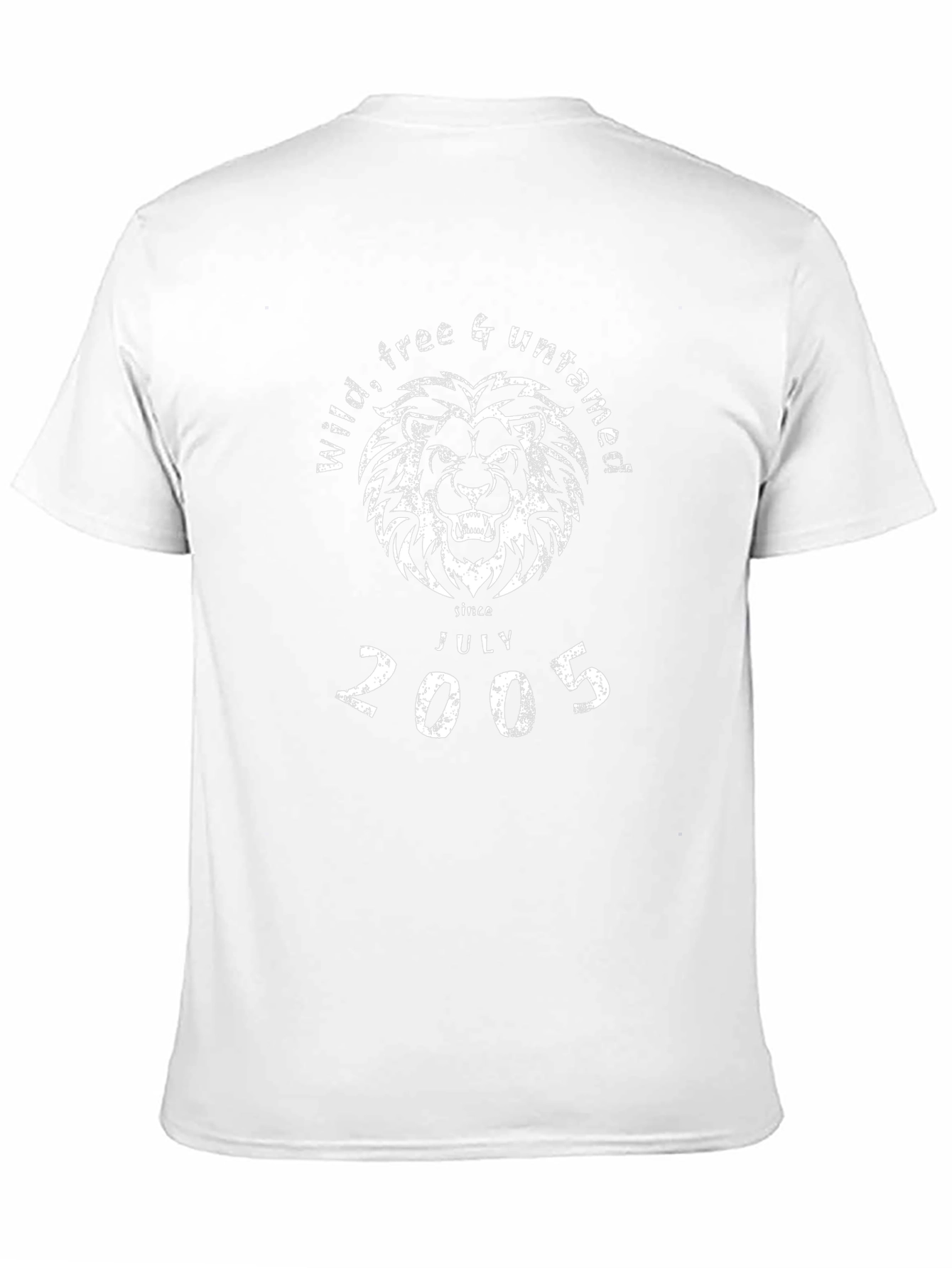 Wild Free & Untamed Black Lion Graphic T-Shirt