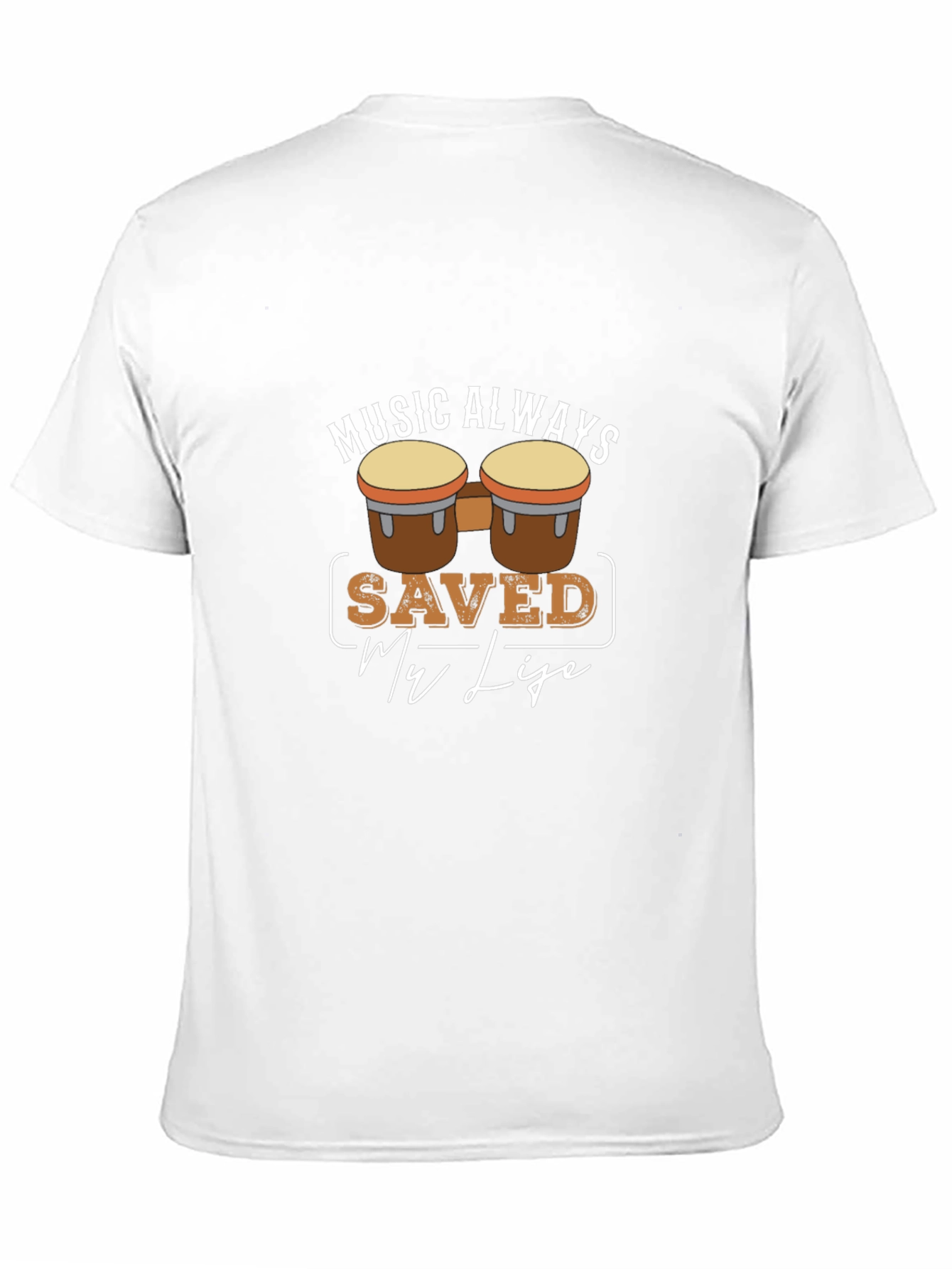 Music Saved My Life Drum Graphic T-Shirt