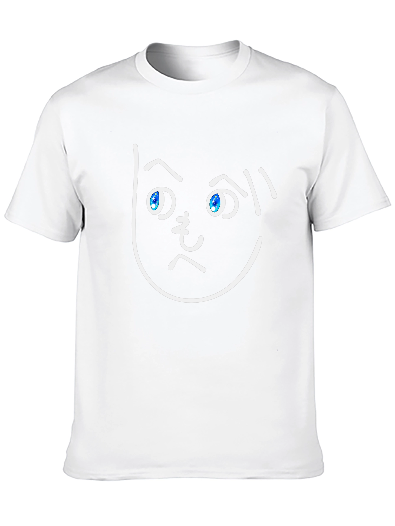 Funny Face Graphic Tee - Black Cotton T-Shirt