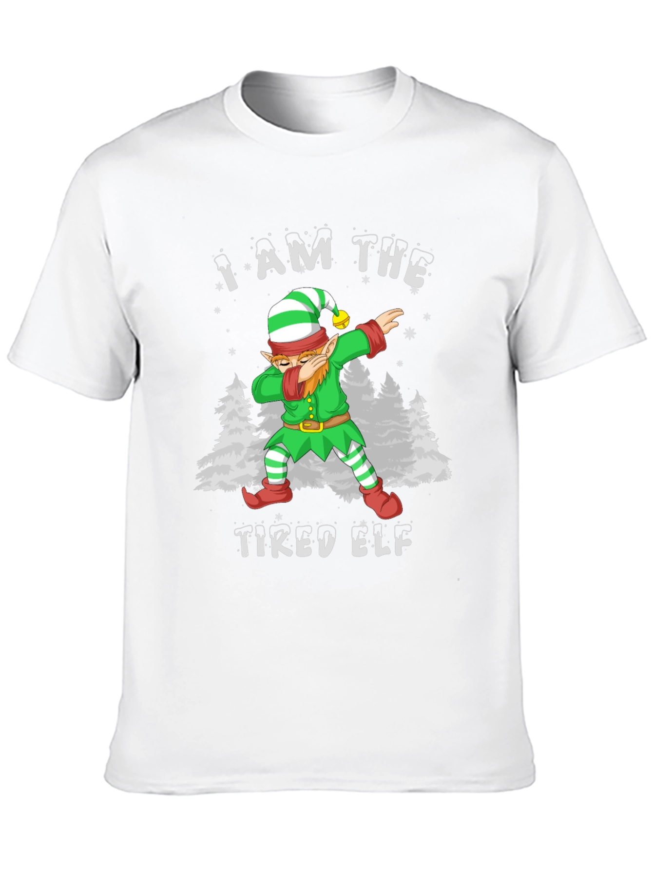 I Am The Tired Elf T-Shirt Christmas