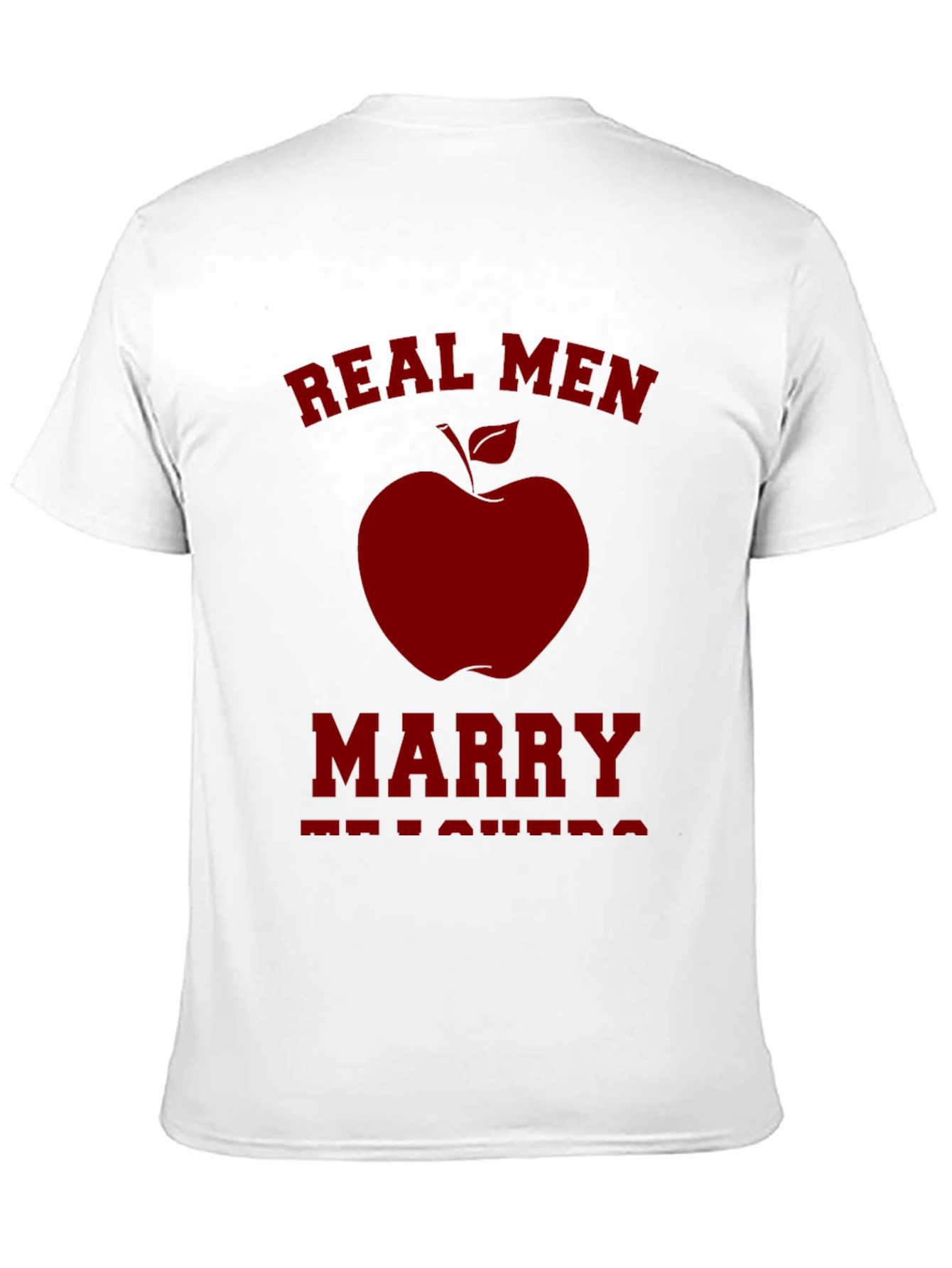Real Men Marry Teachers Graphic Tee - Black
