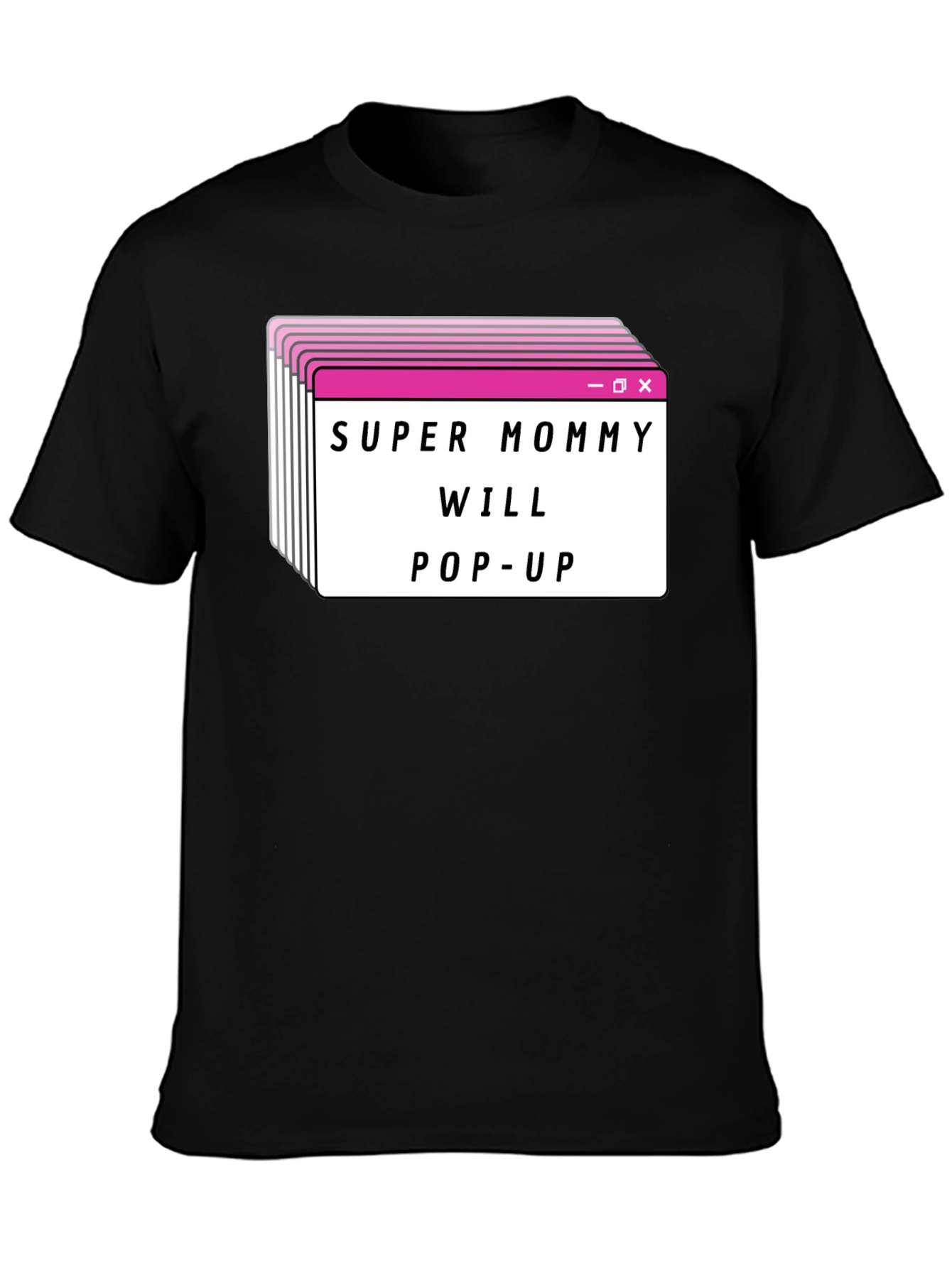 Super Mommy Will Pop-Up Graphic T-Shirt