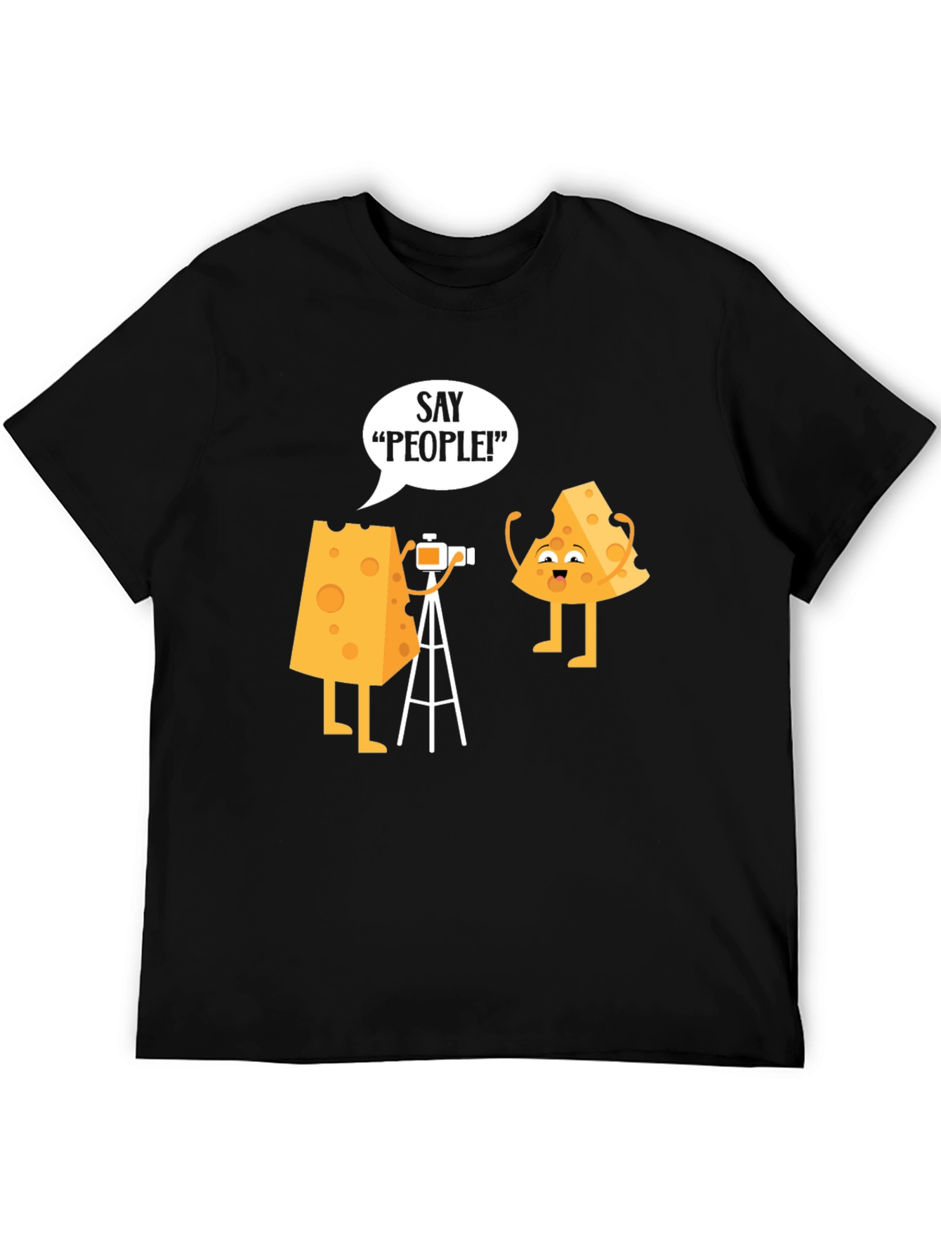 Cheese Photo Humor Graphic T-Shirt