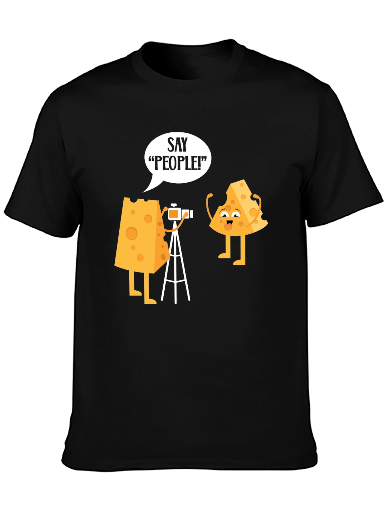 Cheese Photo Humor Graphic T-Shirt