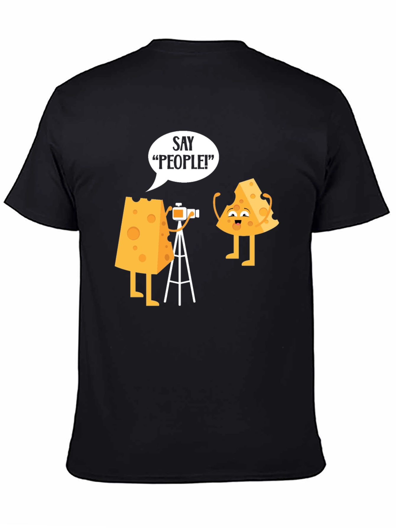 Cheese Photo Humor Graphic T-Shirt