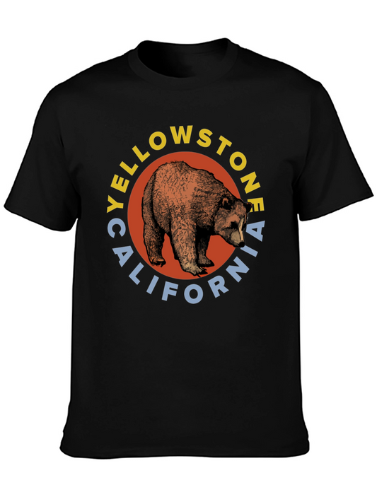 Yellowstone Bear Graphic Tee - California Souvenir