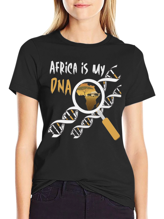 Africa is my DNA T-Shirt - Mens Black Graphic Tee