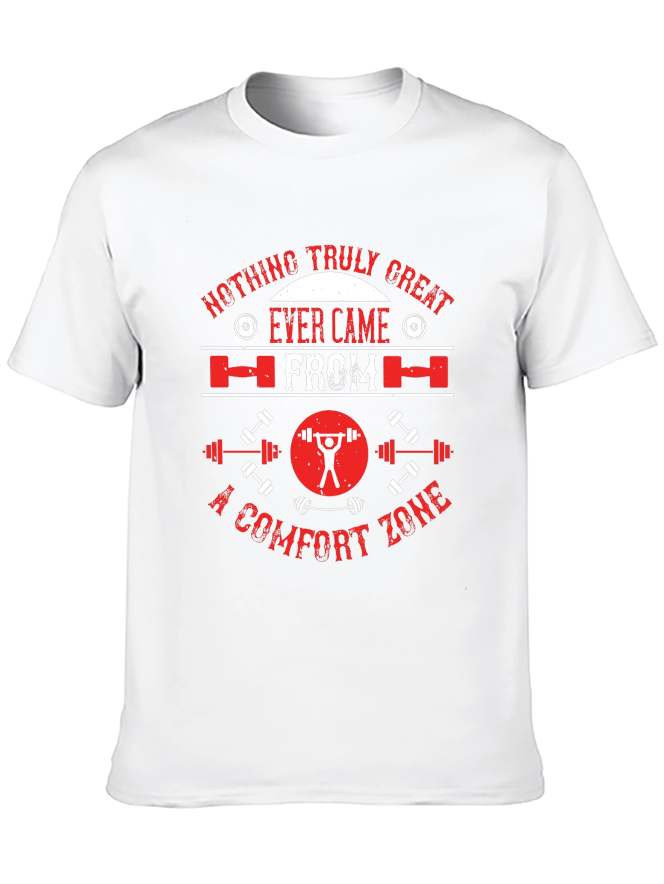 Motivational Gym T-Shirt - No Comfort Zone