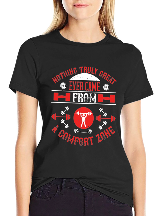 Motivational Gym T-Shirt - No Comfort Zone