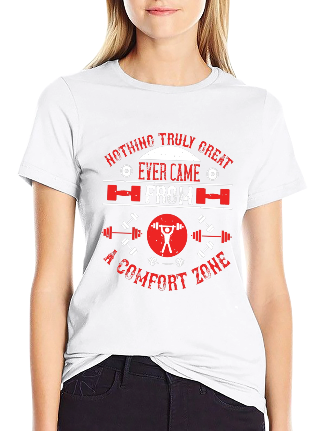 Motivational Gym T-Shirt - No Comfort Zone