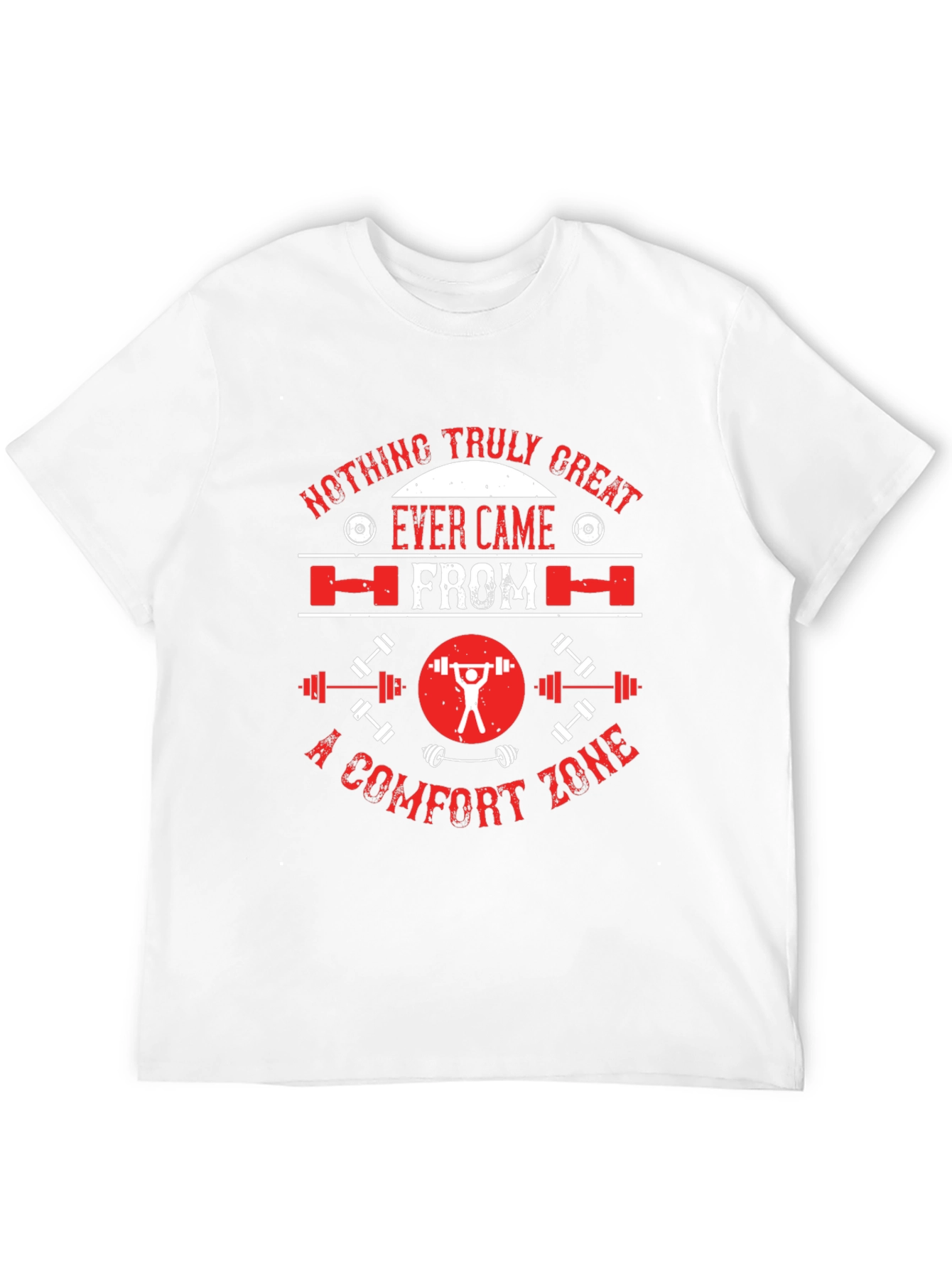 Motivational Gym T-Shirt - No Comfort Zone
