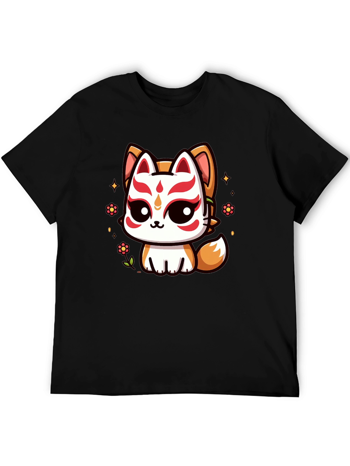 Kawaii Kitsune T-Shirt - Anime Style