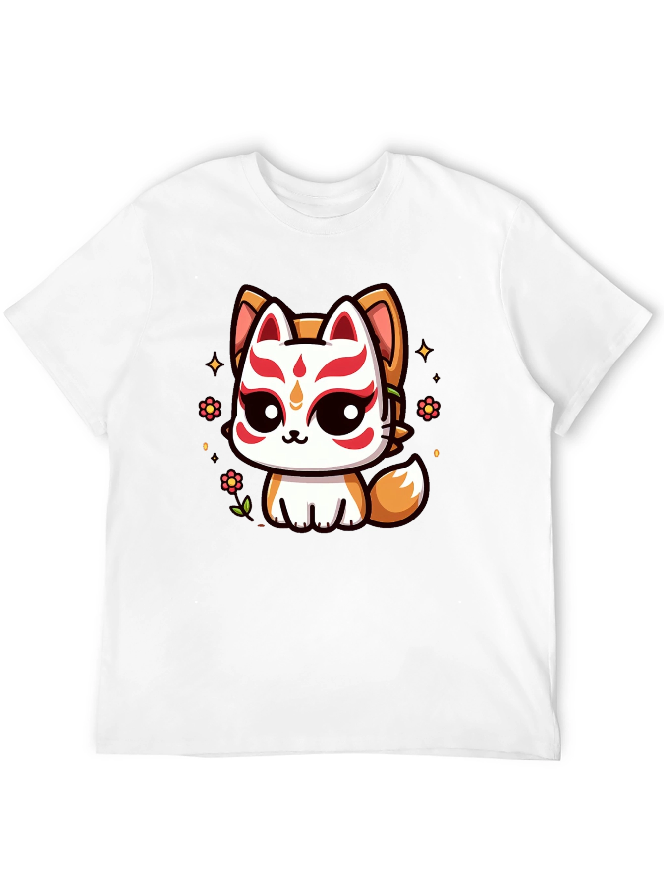 Kawaii Kitsune T-Shirt - Anime Style