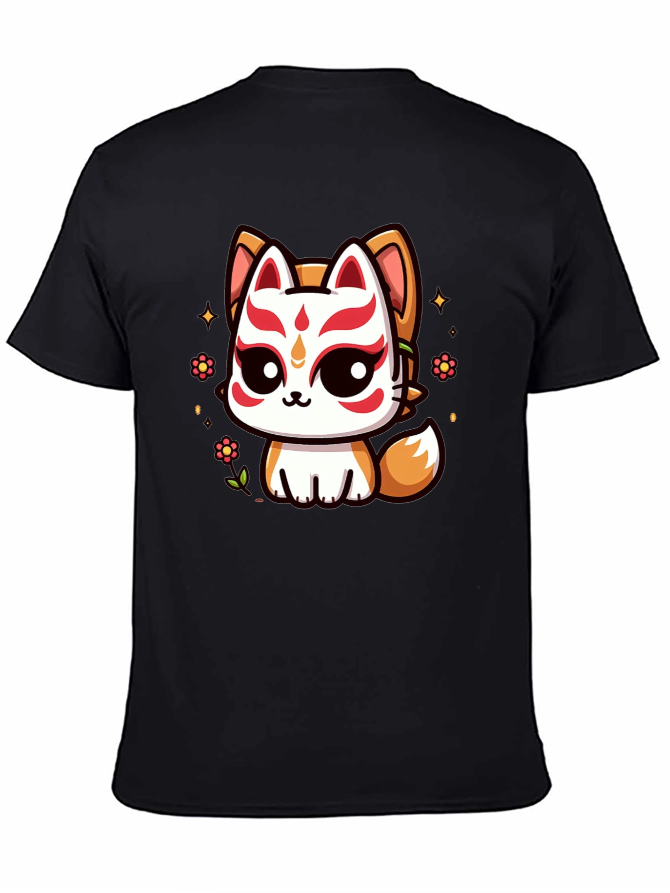 Kawaii Kitsune T-Shirt - Anime Style