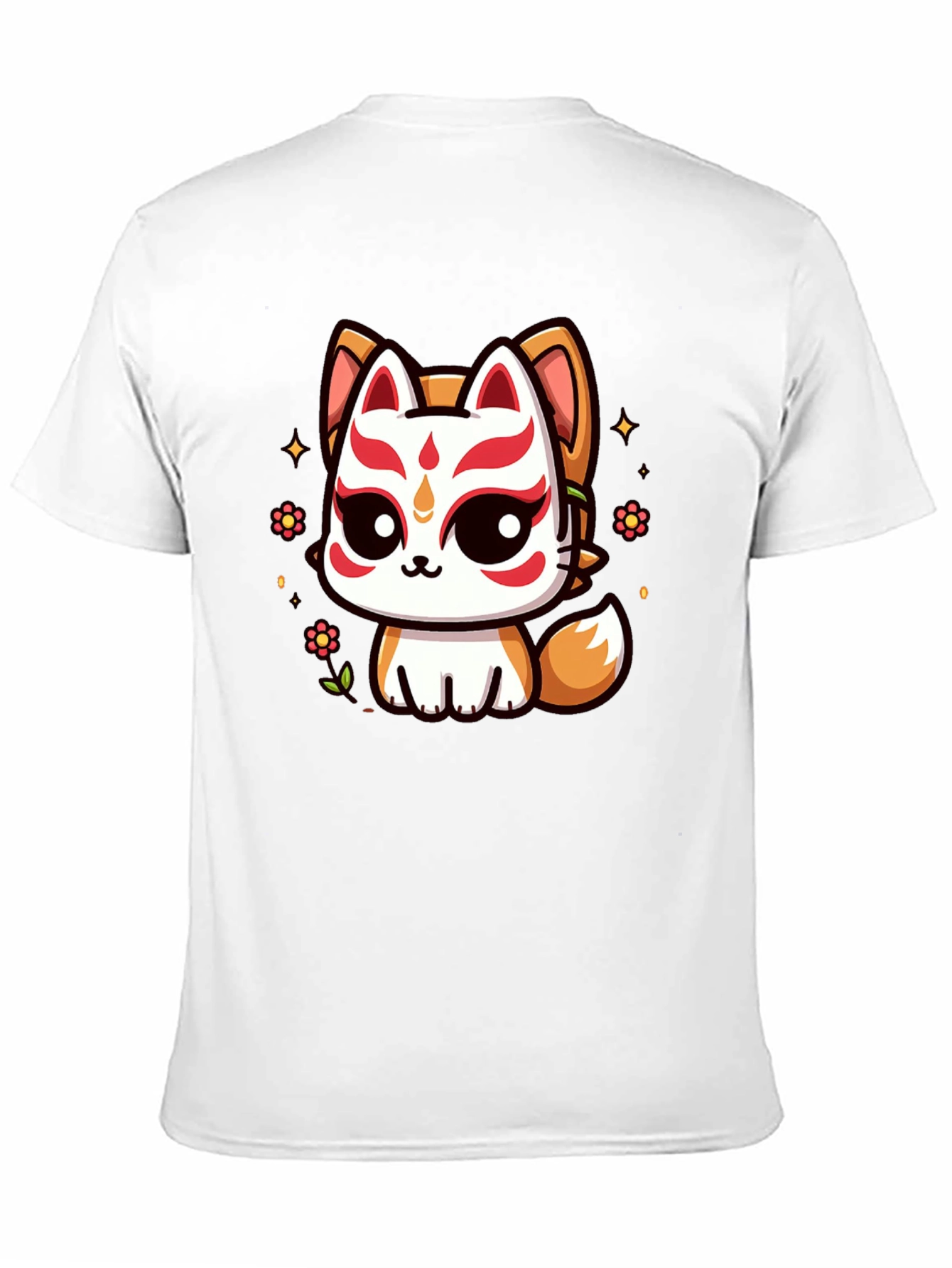 Kawaii Kitsune T-Shirt - Anime Style