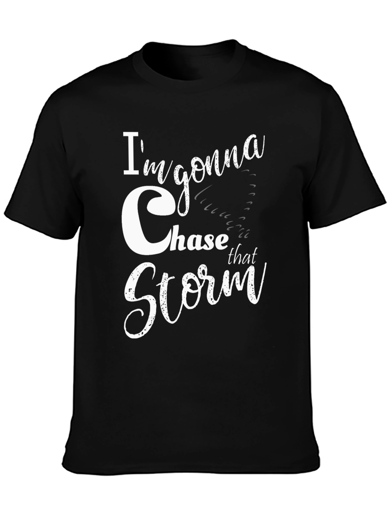 Chase That Storm Graphic Tee - Black