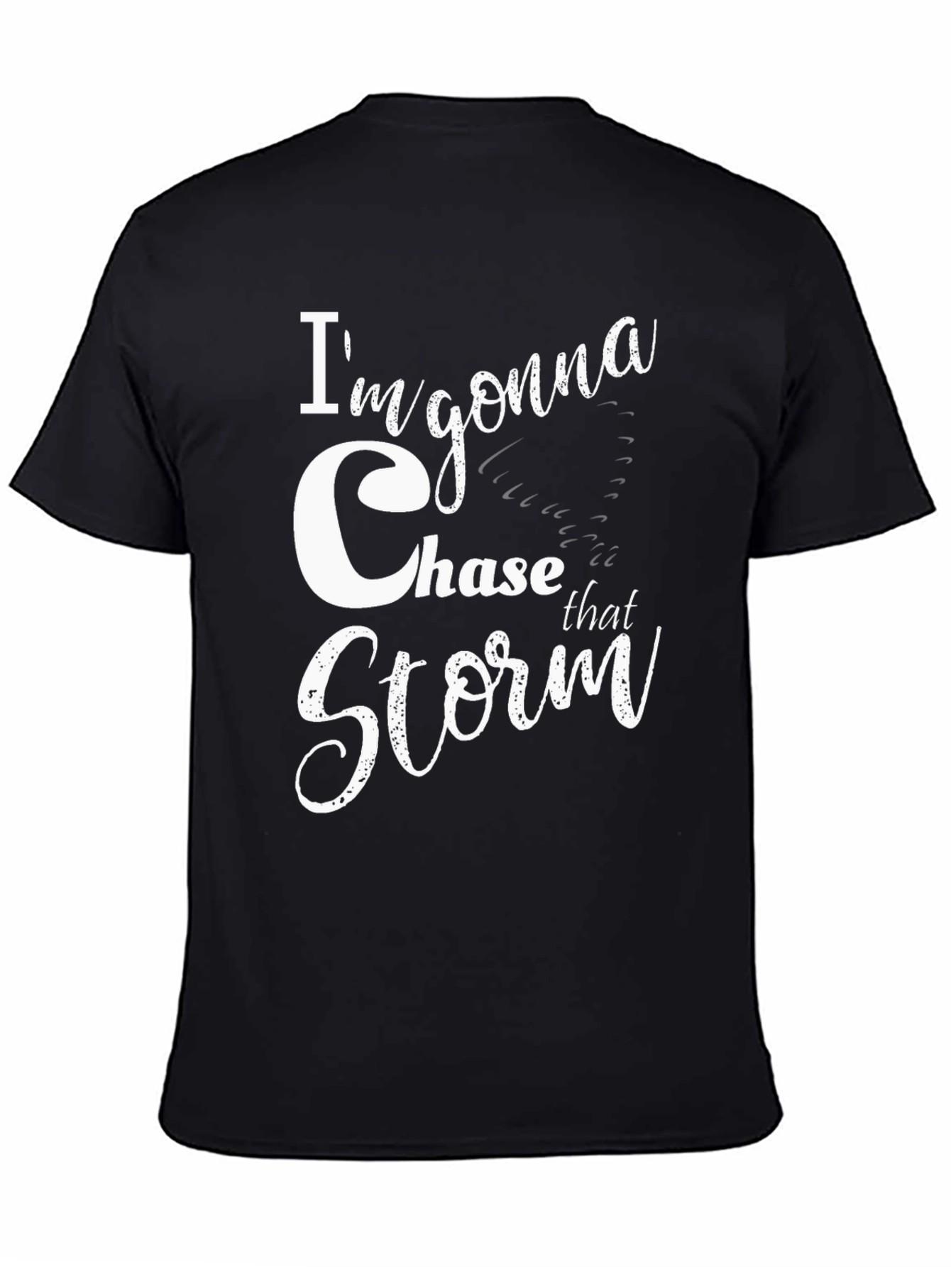 Chase That Storm Graphic Tee - Black