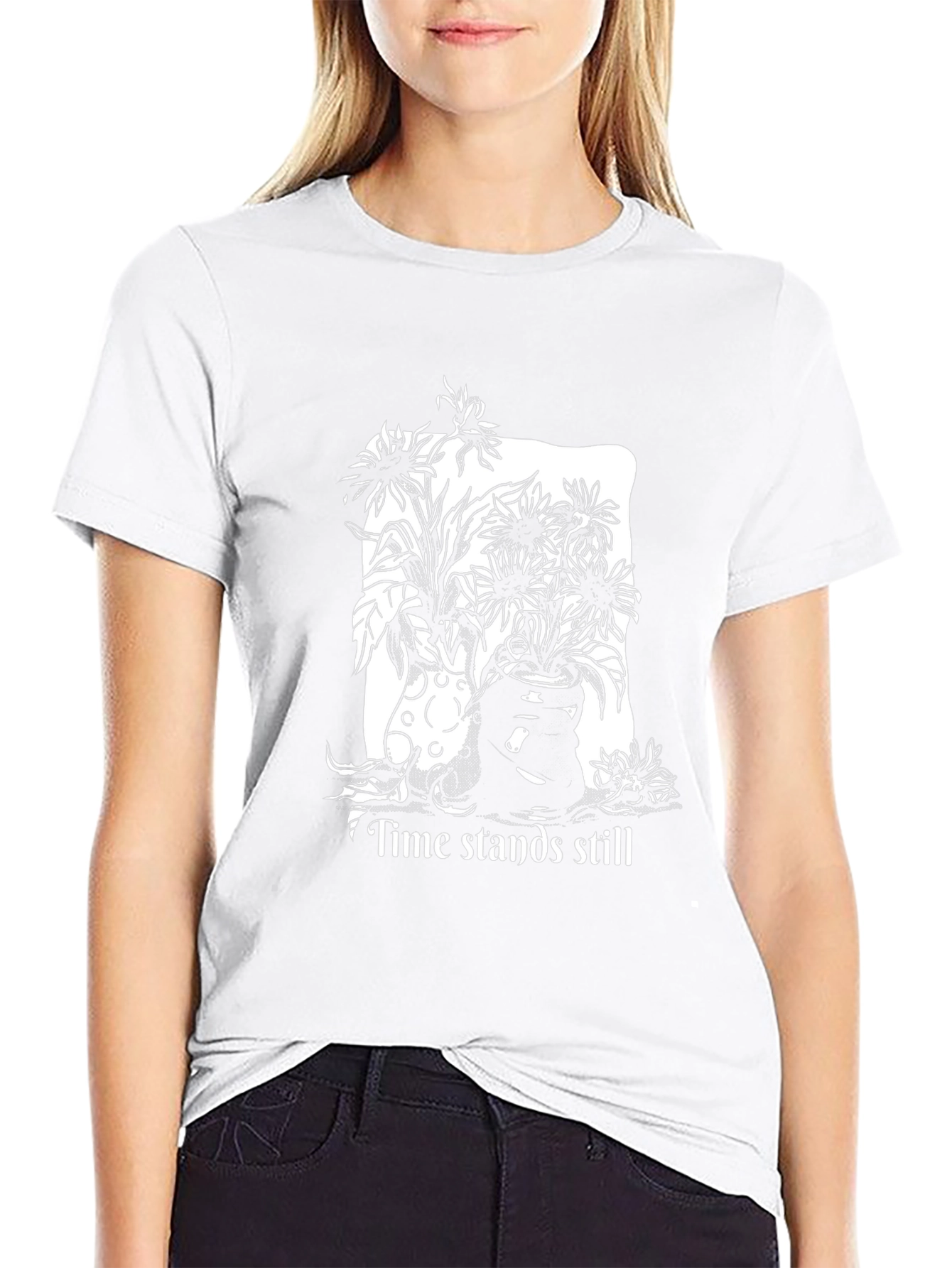 Time Stands Still Graphic Tee - Black