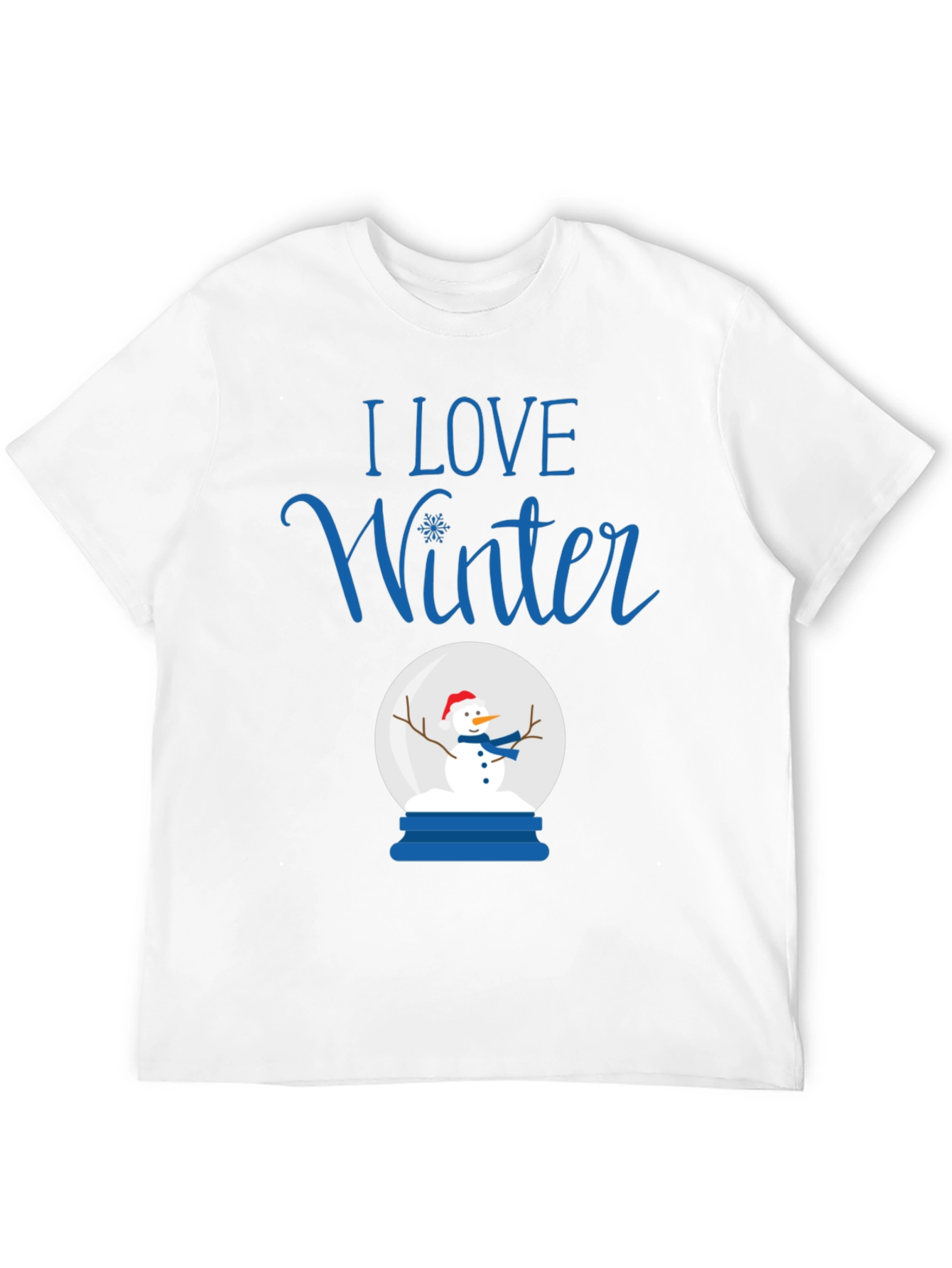 I Love Winter Snow Globe T-Shirt