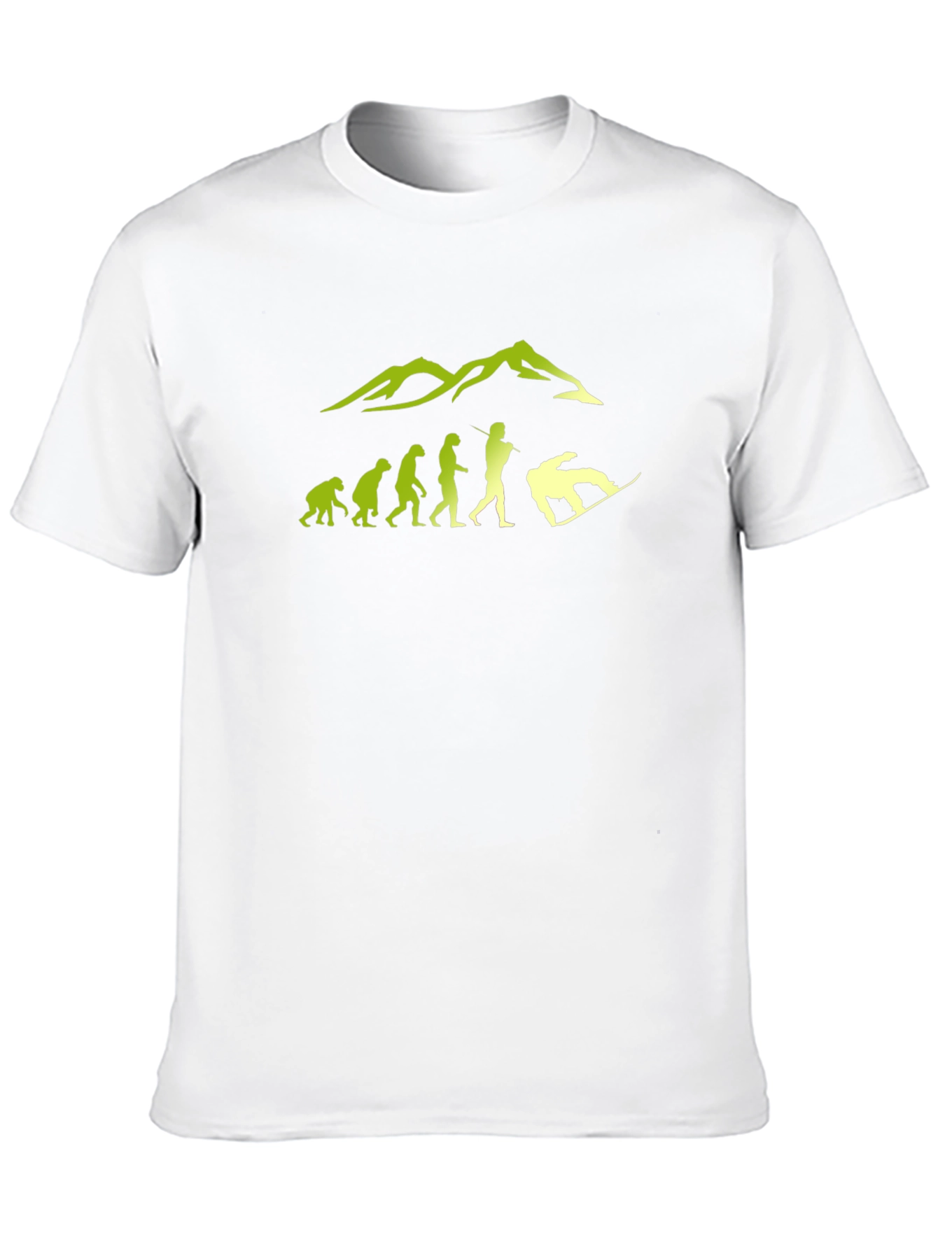 Snowboard Evolution T-Shirt - Black Graphic Tee
