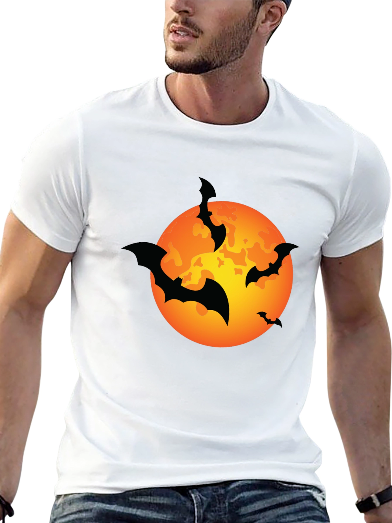 Halloween Bat Moon T-Shirt