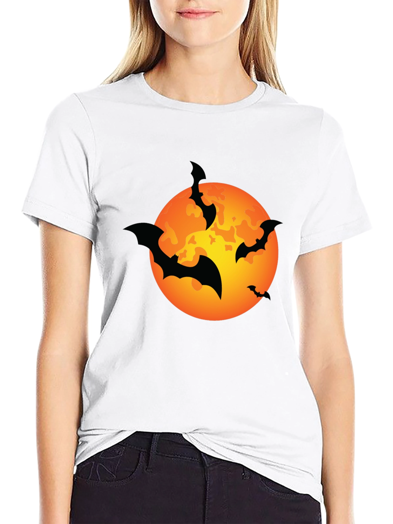 Halloween Bat Moon T-Shirt