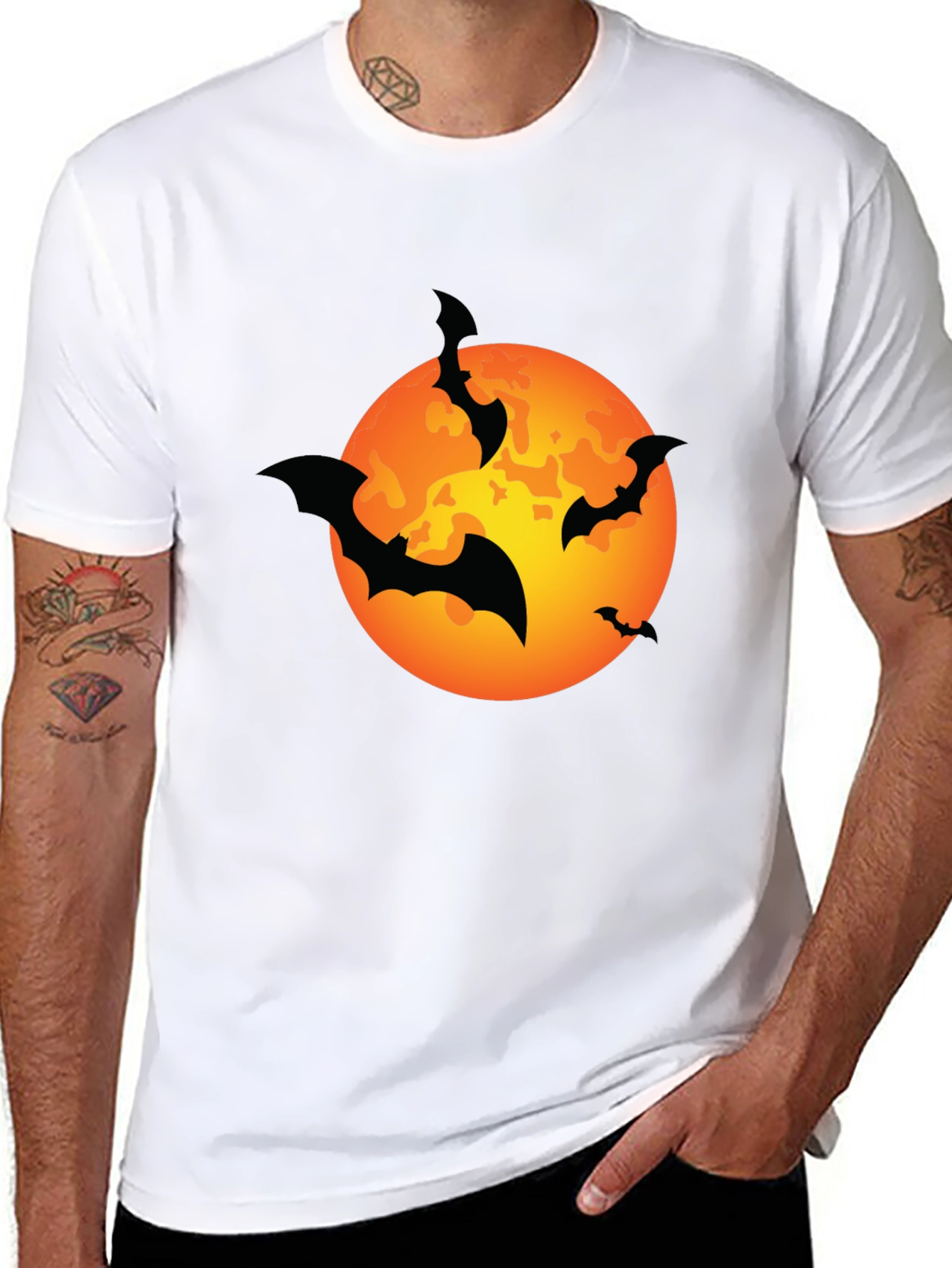 Halloween Bat Moon T-Shirt