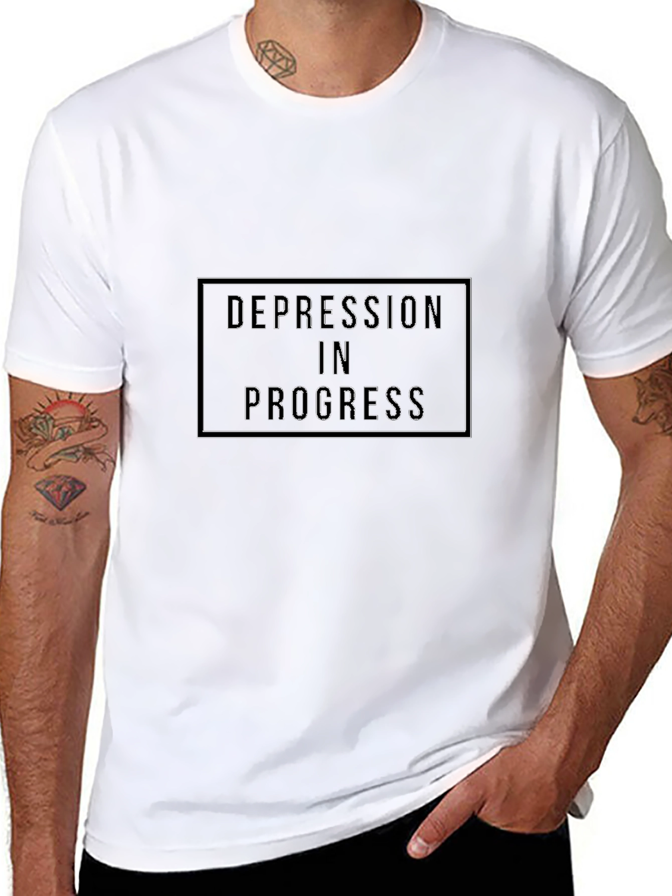 Depression in Progress Graphic T-Shirt
