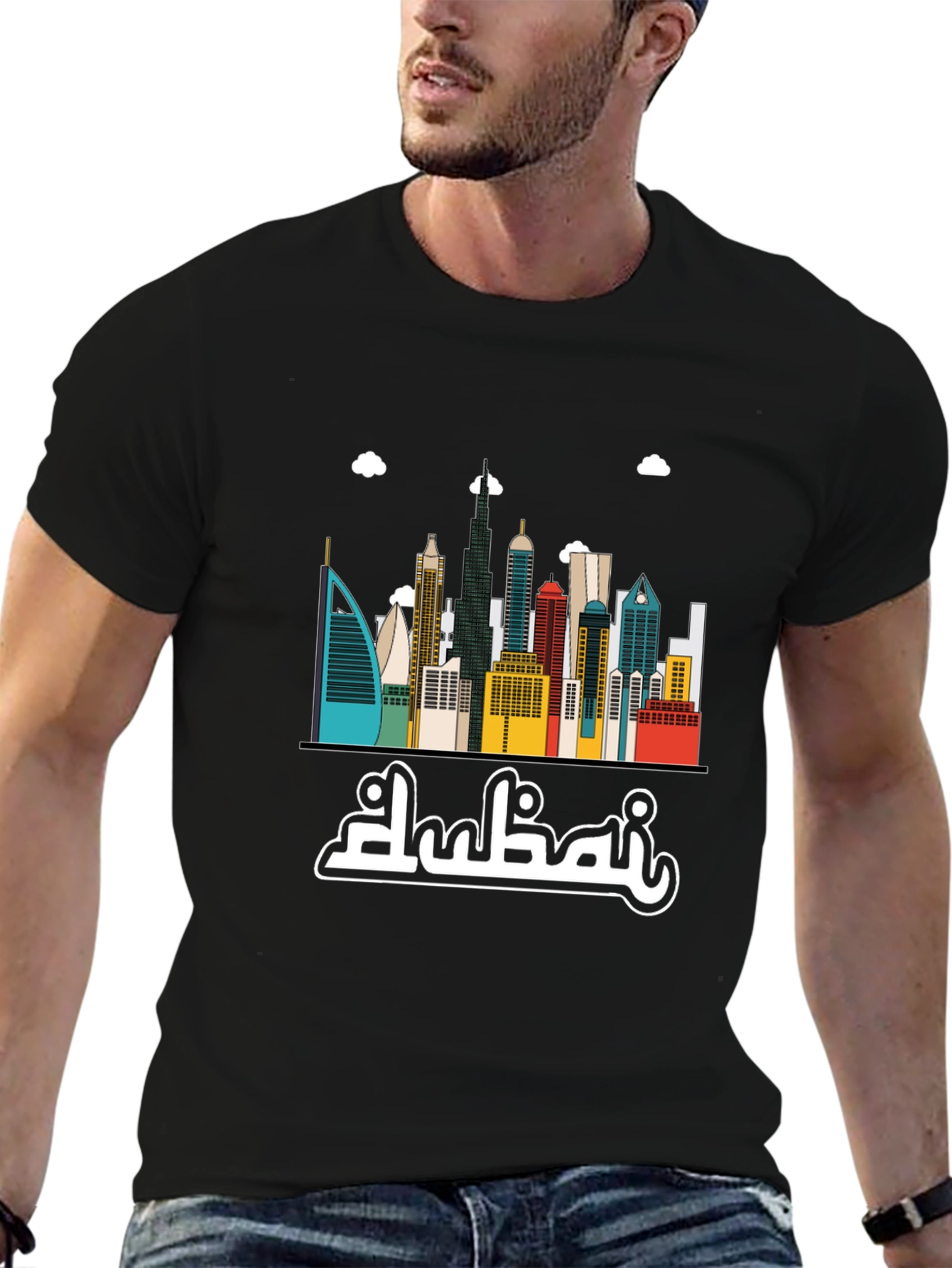 Dubai Skyline Graphic T-Shirt