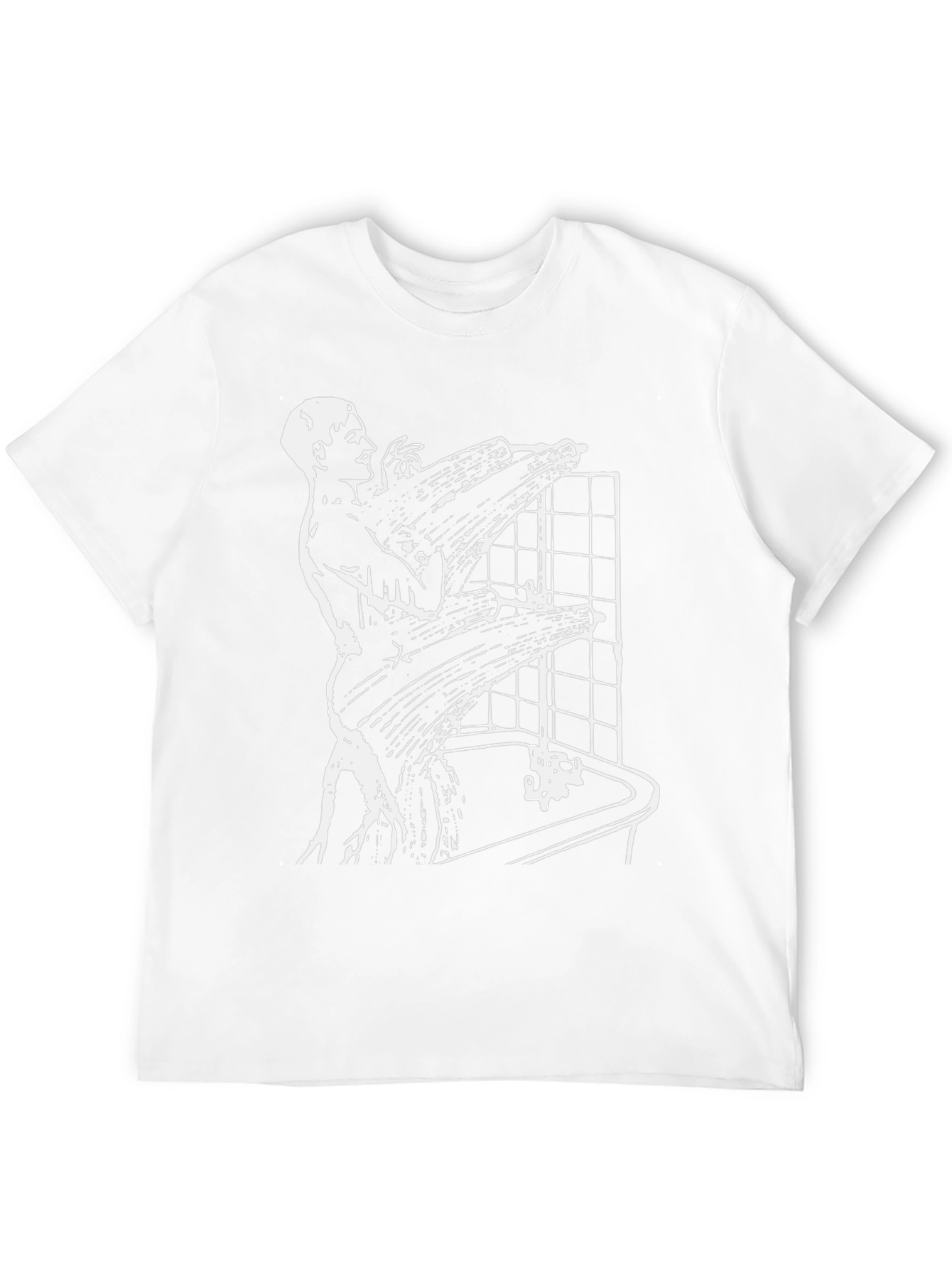Abstract Shower Scene Black T-Shirt