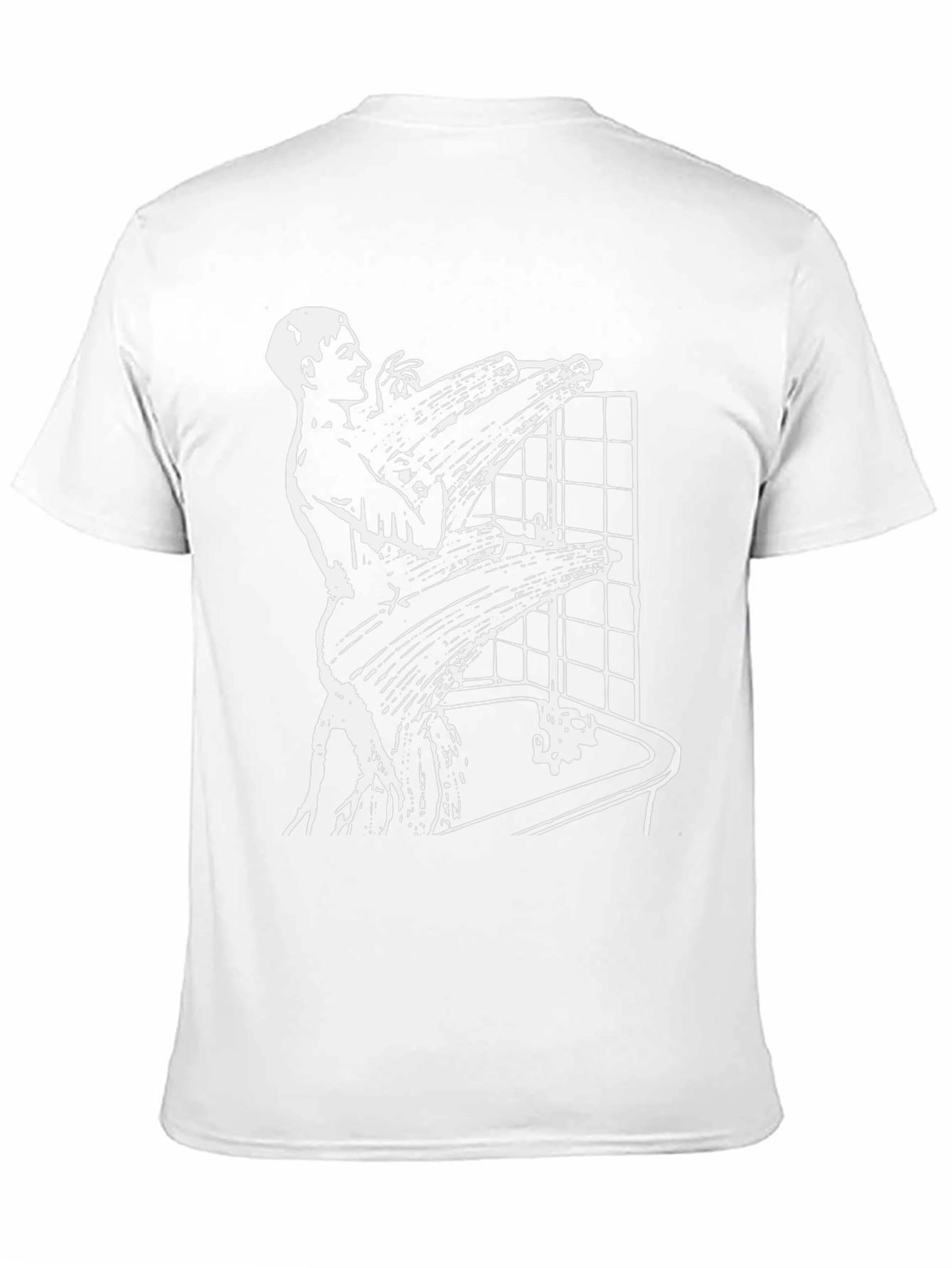 Abstract Shower Scene Black T-Shirt