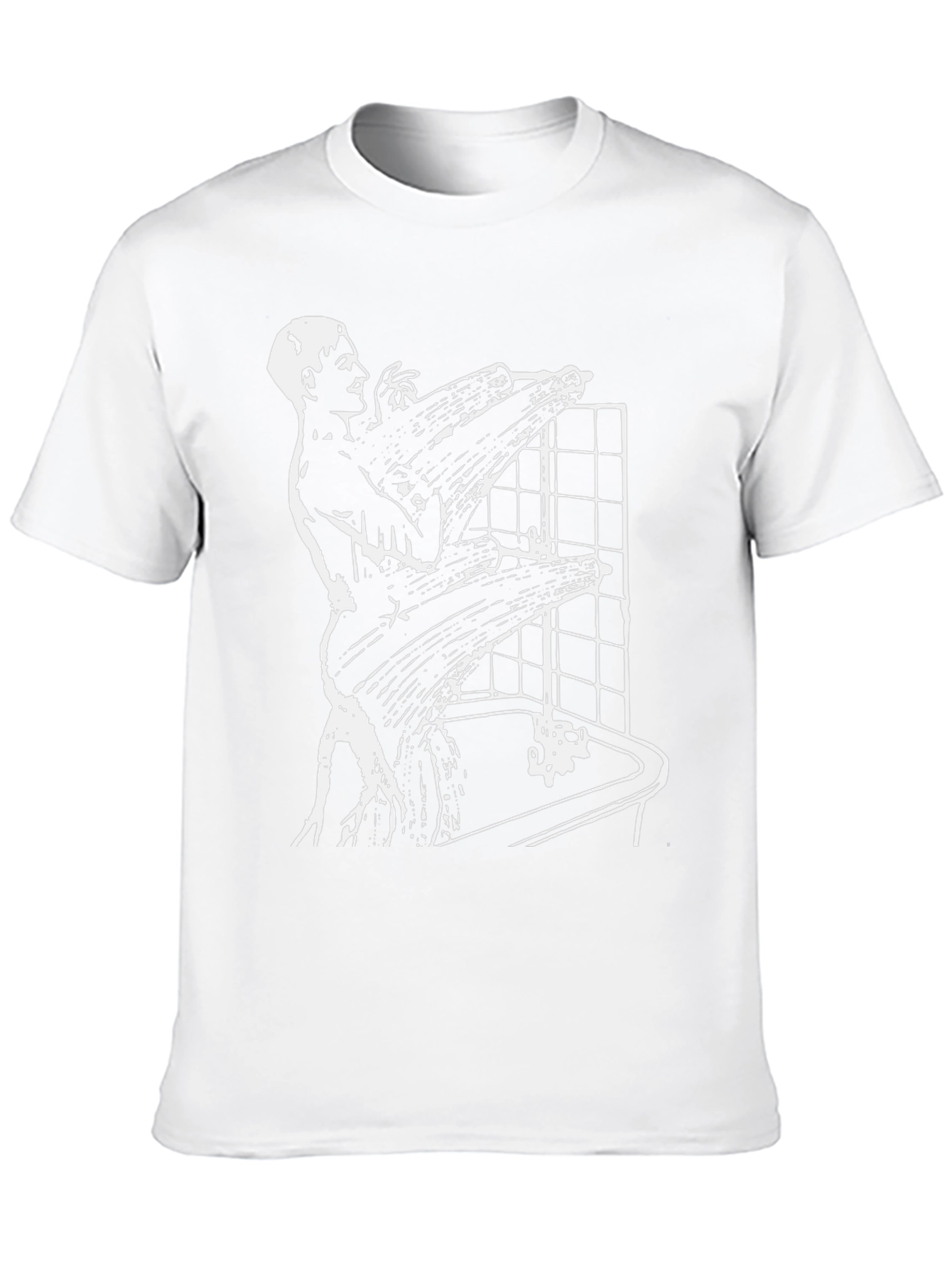Abstract Shower Scene Black T-Shirt