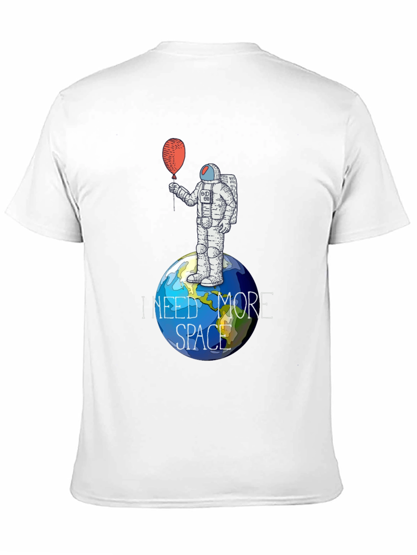 I Need More Space Astronaut Graphic T-Shirt