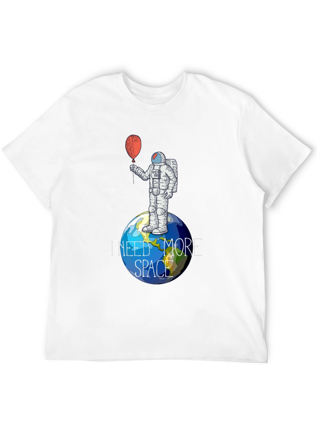 I Need More Space Astronaut Graphic T-Shirt