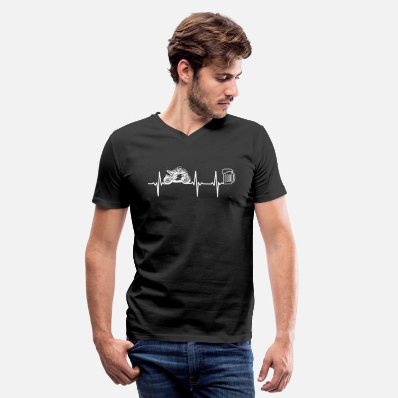 Race Motorcycle Heartbeat Beer Lover Racing Motorc