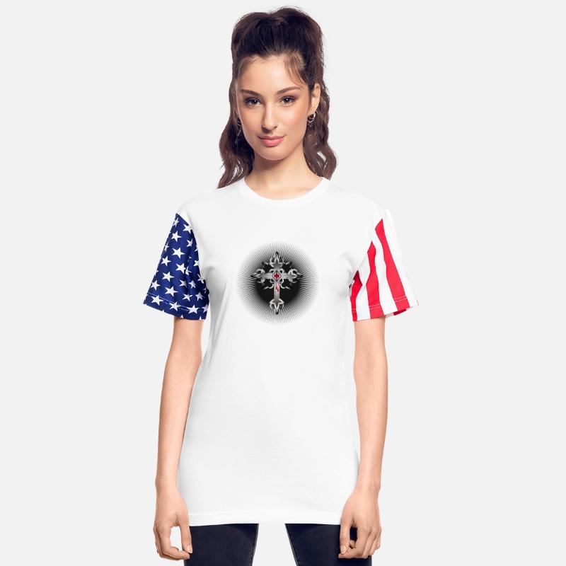 radiant gothic cross made of gothic elements